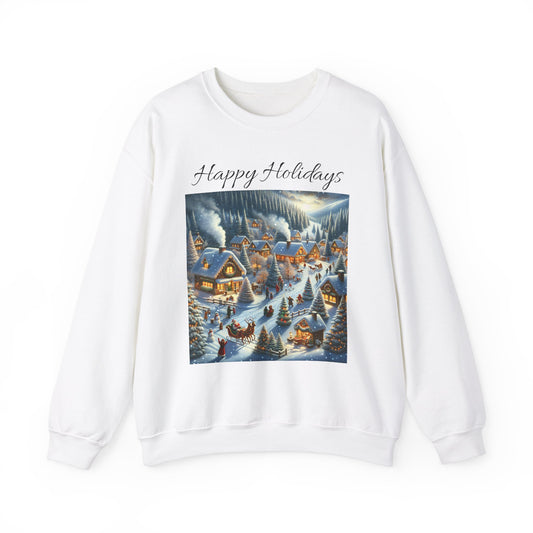Happy Holidays winter -Unisex Heavy Blend™ Crewneck Sweatshirt