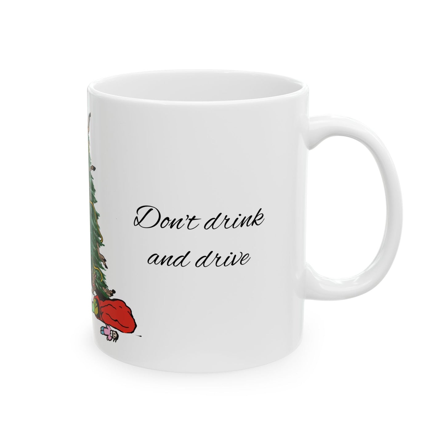 Santa 100 proof - Ceramic Mug, (11oz, 15oz)