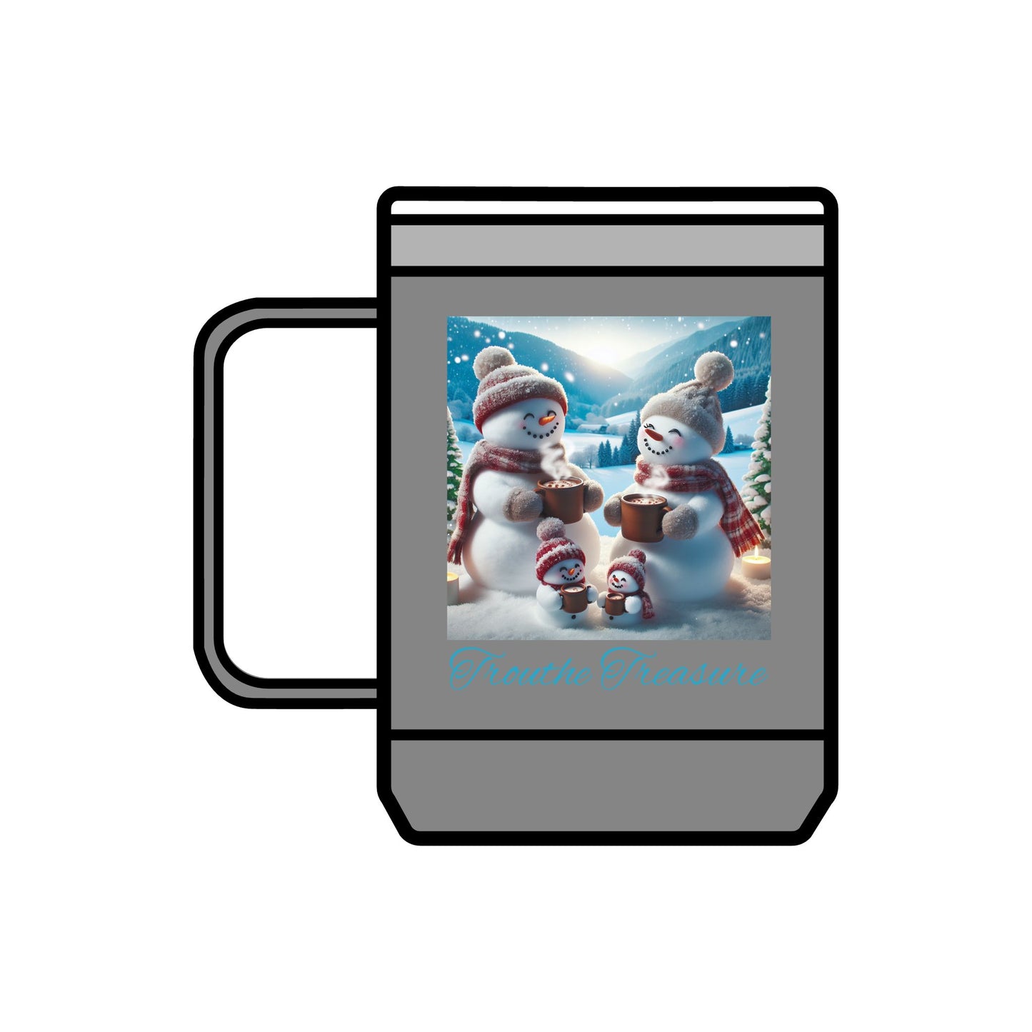 TT Snowman Family - Coffee Mug Tumbler, 15oz