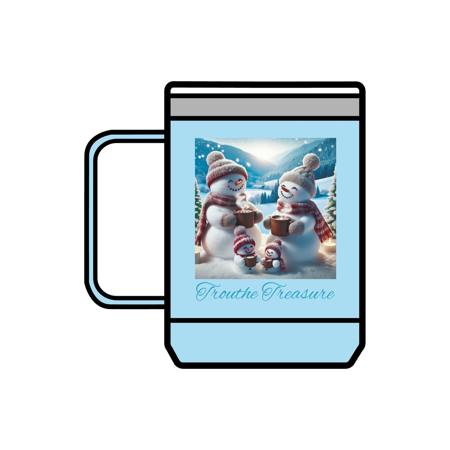 TT Snowman Family - Coffee Mug Tumbler, 15oz
