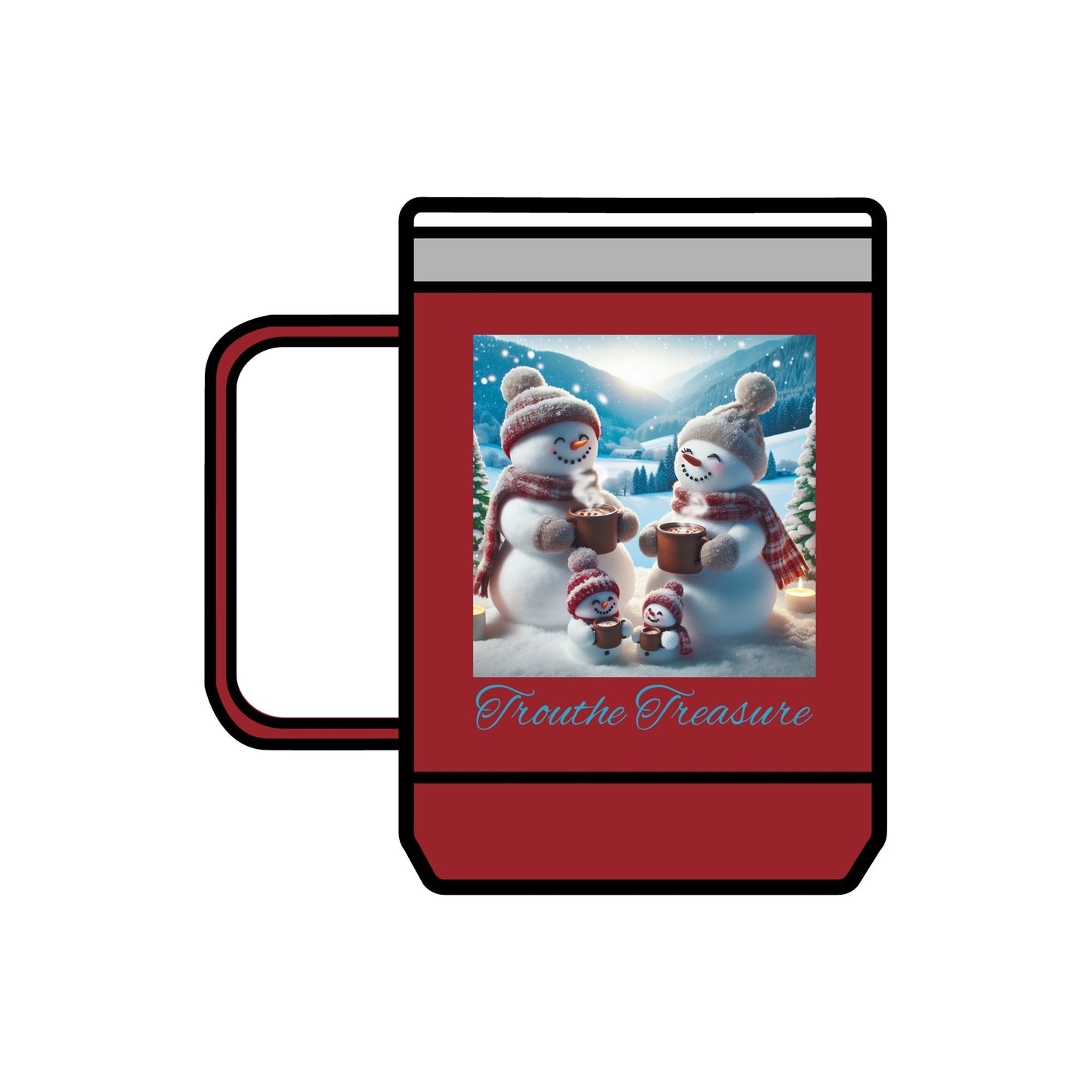 TT Snowman Family - Coffee Mug Tumbler, 15oz