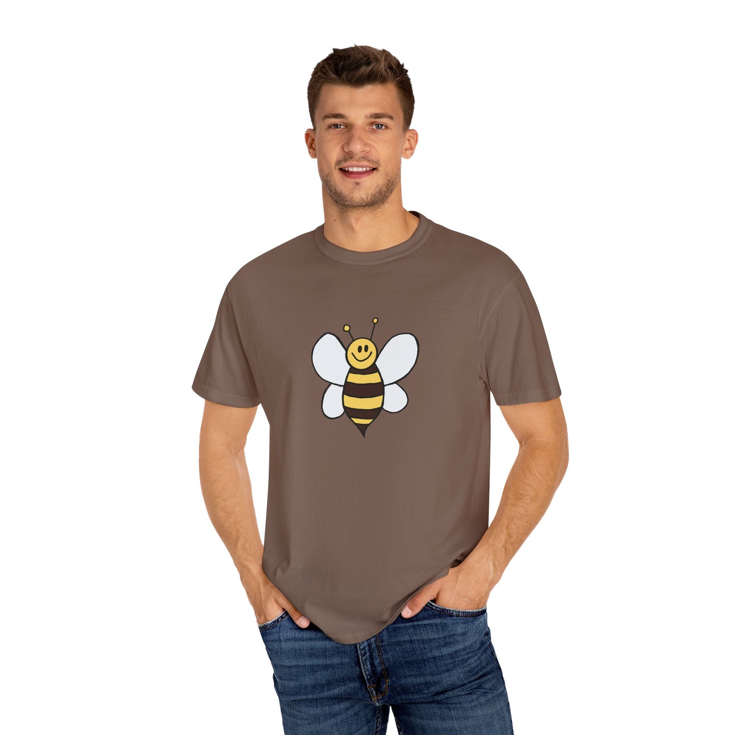 Cute Bee Unisex Garment-Dyed T-shirt