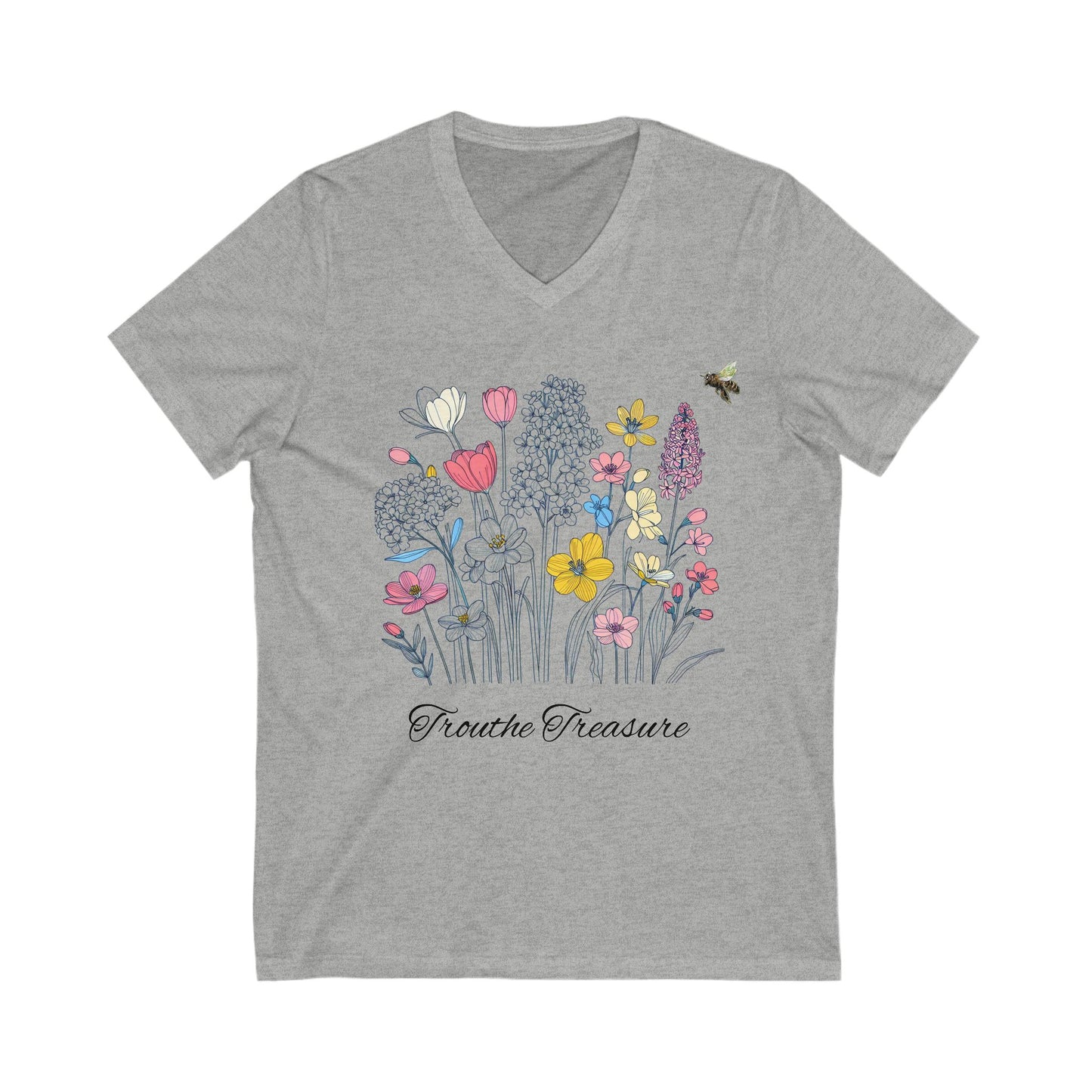 TT garden Unisex Jersey Short Sleeve V-Neck Tee