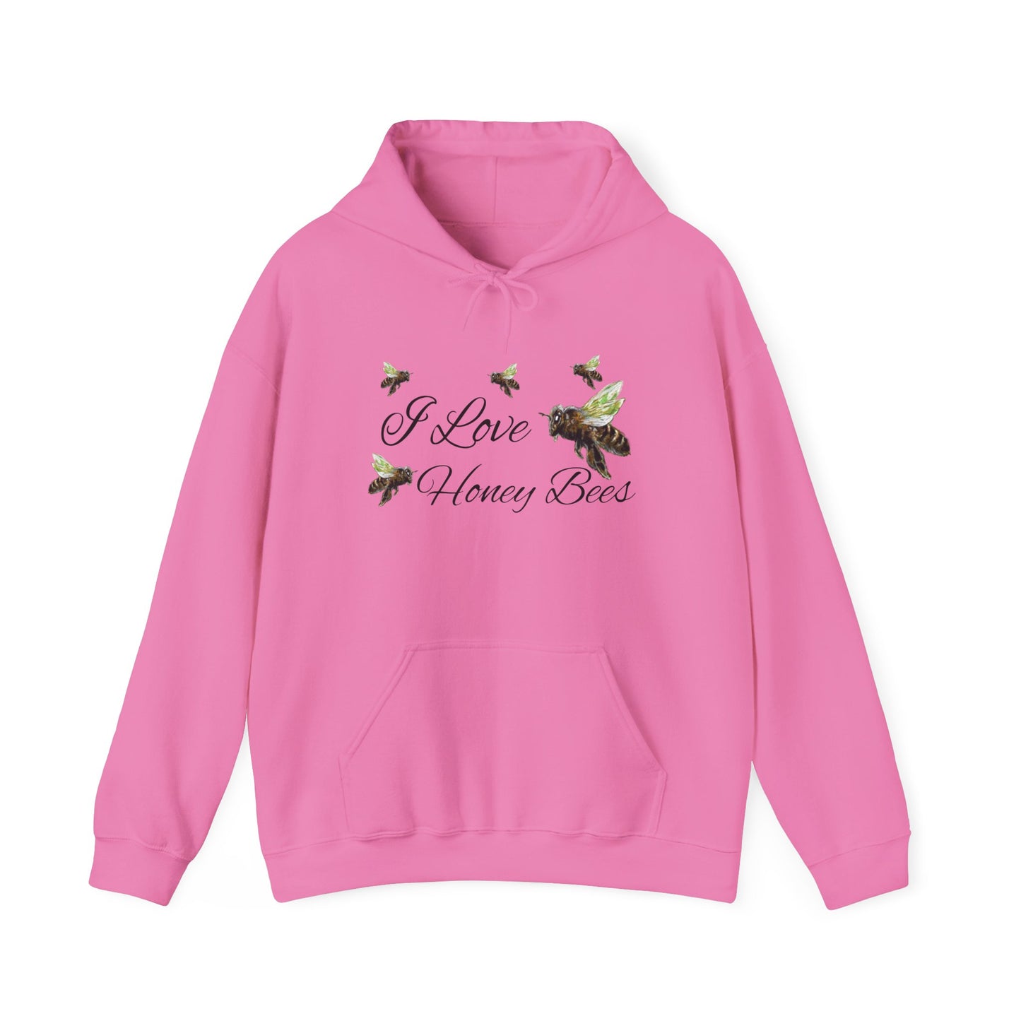 I Love Honey Bees - Unisex Heavy Blend™ Hooded Sweatshirt