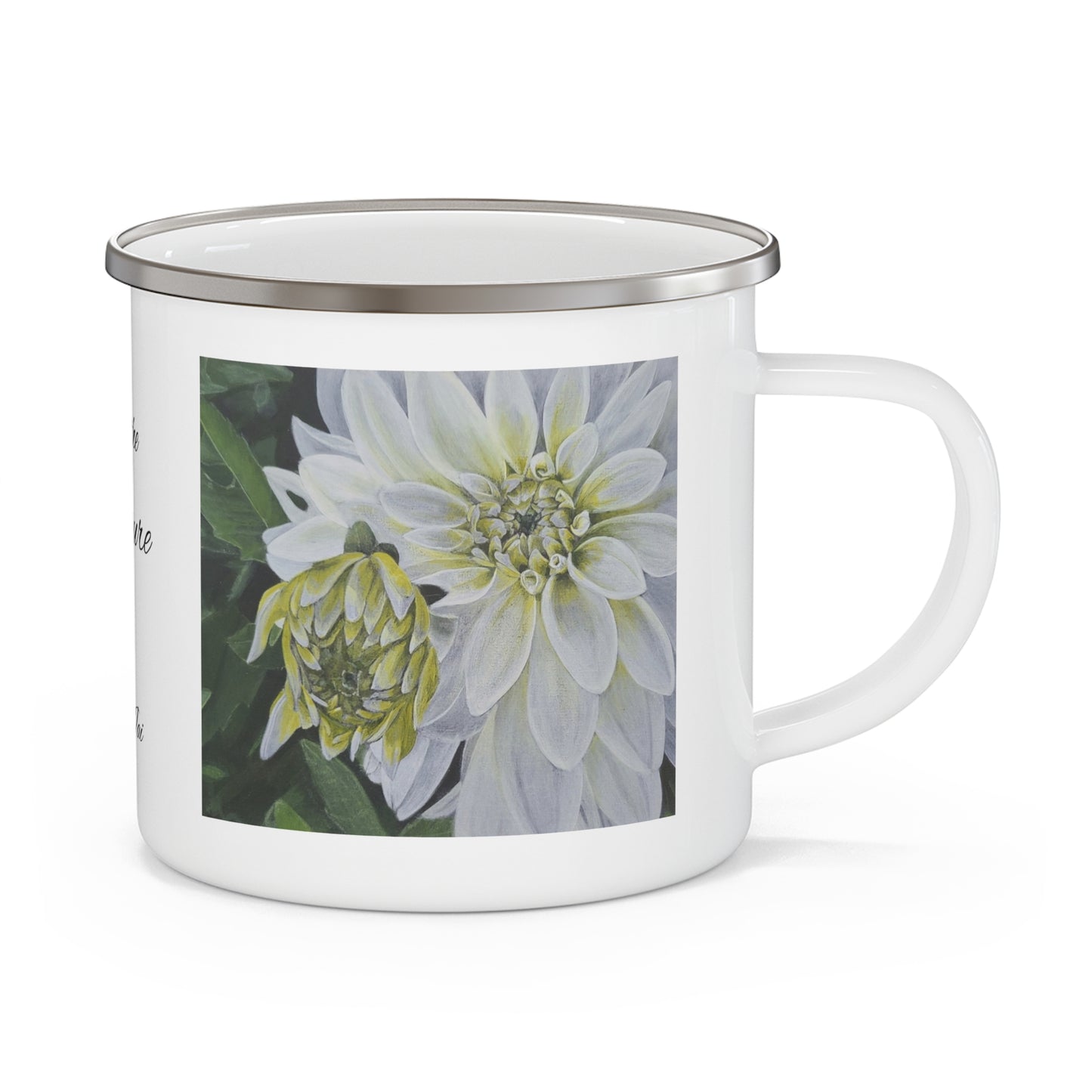 Dahlia - Enamel Camping Mug