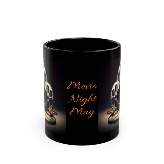 Movie Night Mug - Black Mug (11oz, 15oz)