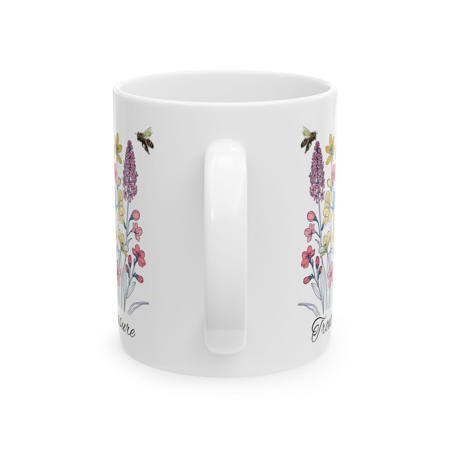 Floral Adventure Ceramic Mug - 11oz & 15oz - Perfect Gift for Garden Lovers