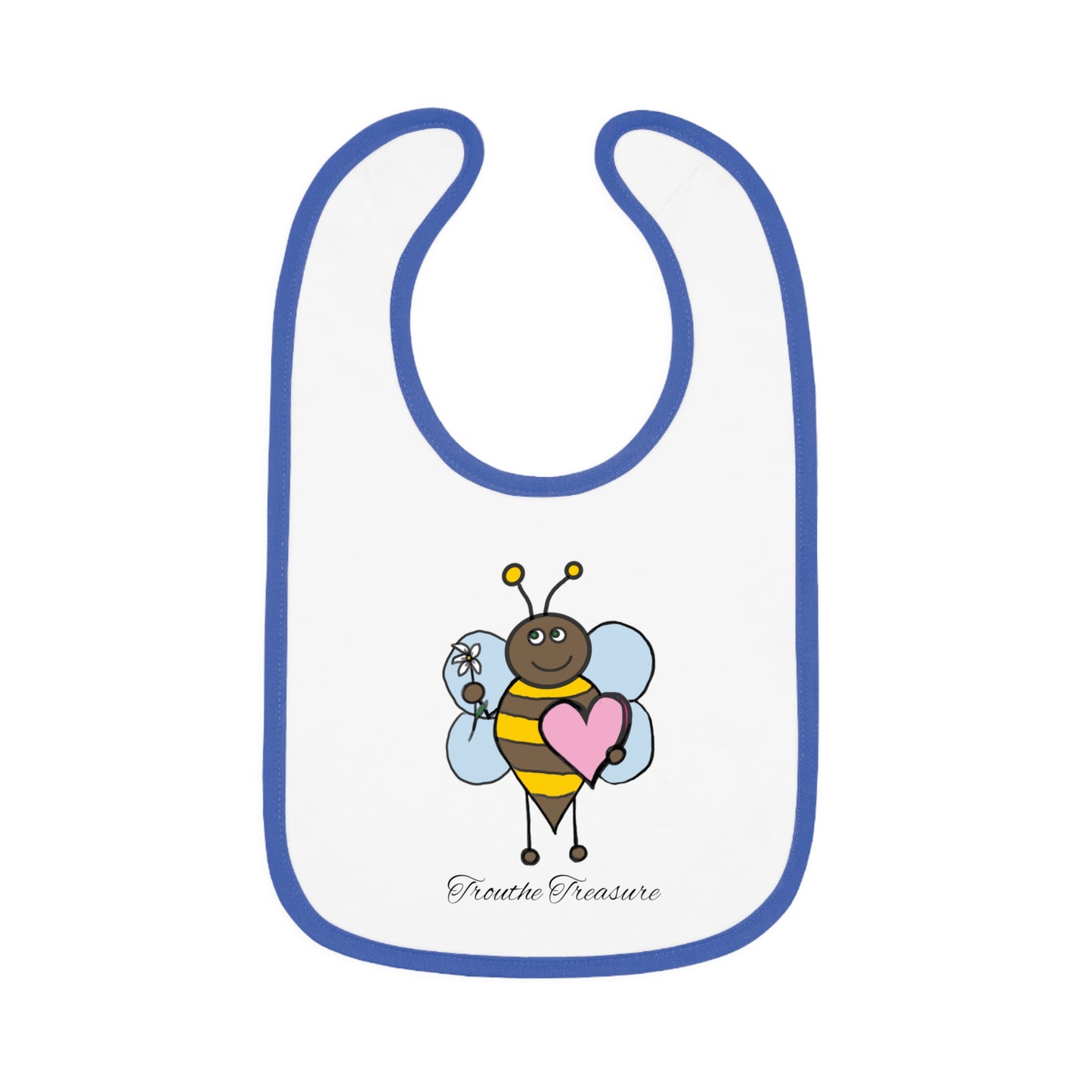 Bee my honey - Baby Contrast Trim Jersey Bib