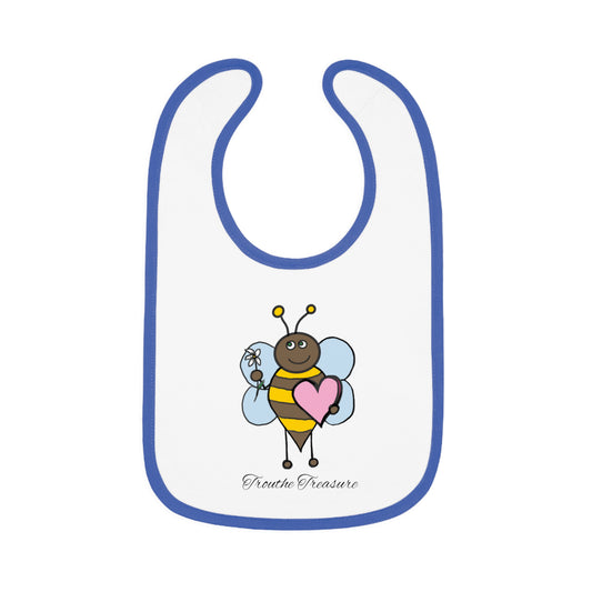 Bee my honey - Baby Contrast Trim Jersey Bib