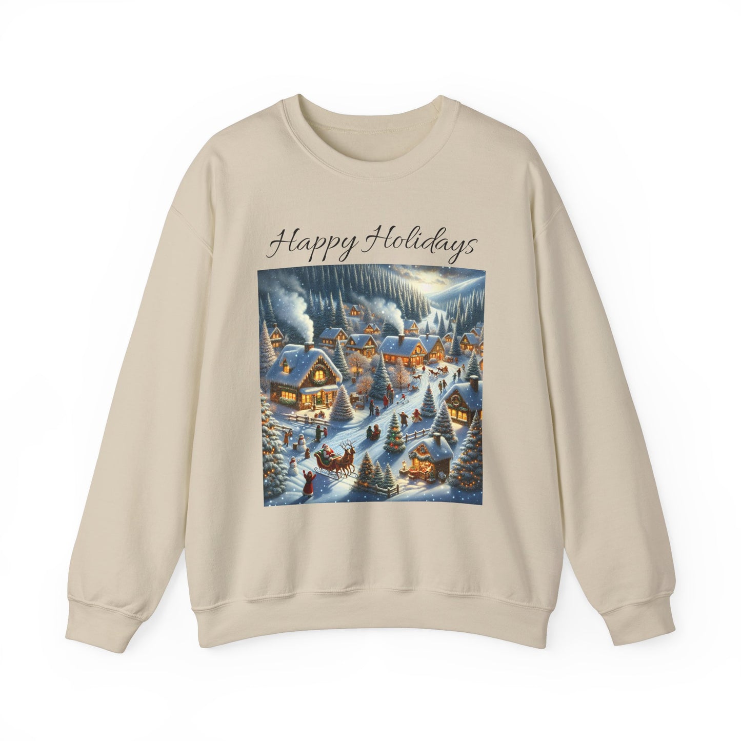 Happy Holidays winter -Unisex Heavy Blend™ Crewneck Sweatshirt