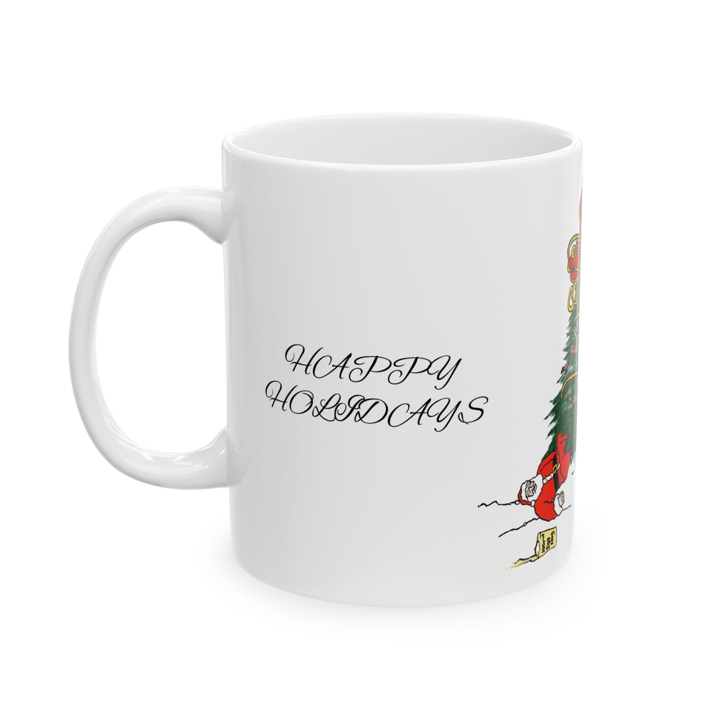 Santa 100 proof - Ceramic Mug, (11oz, 15oz)