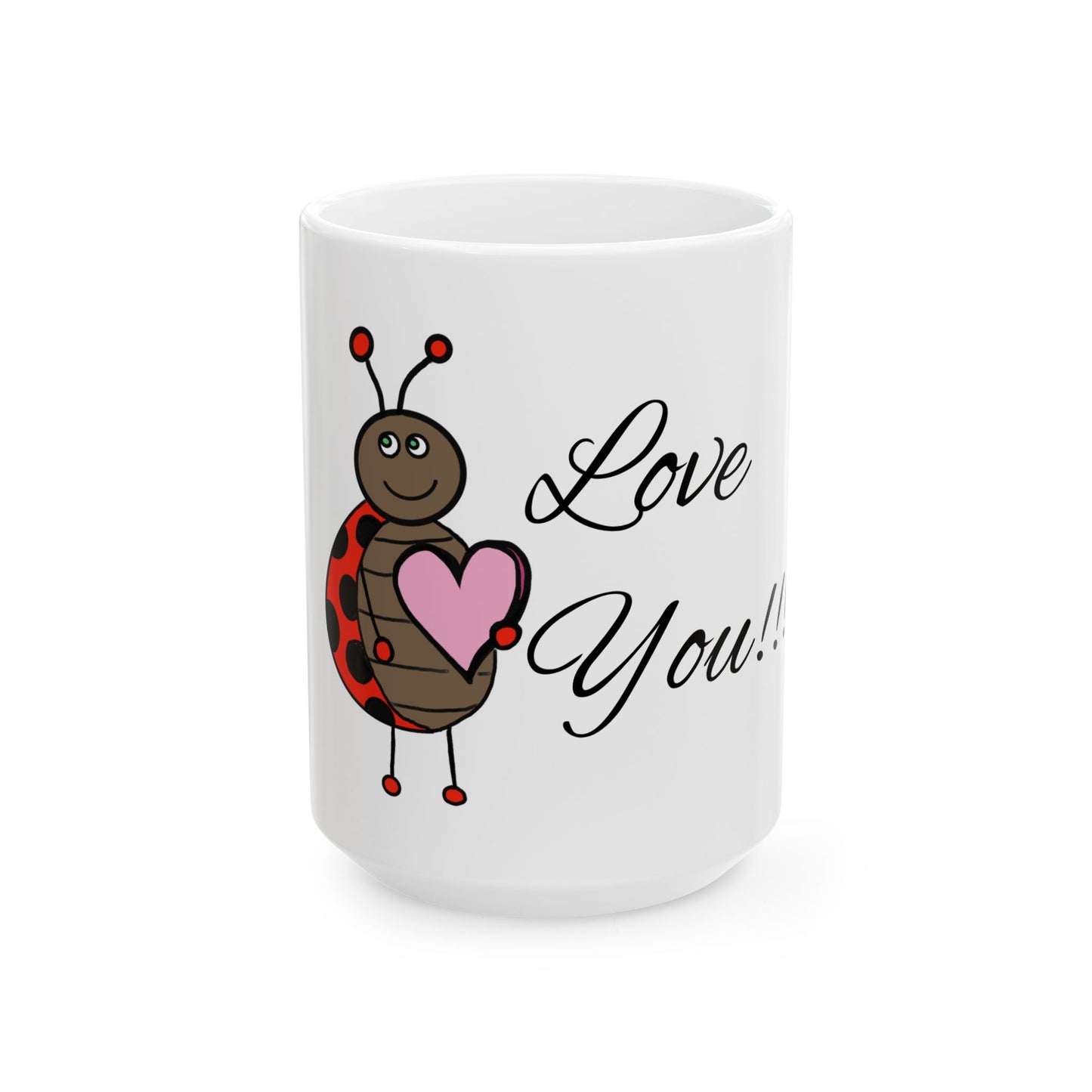 Ladybug Love - Ceramic Mug, (11oz, 15oz)