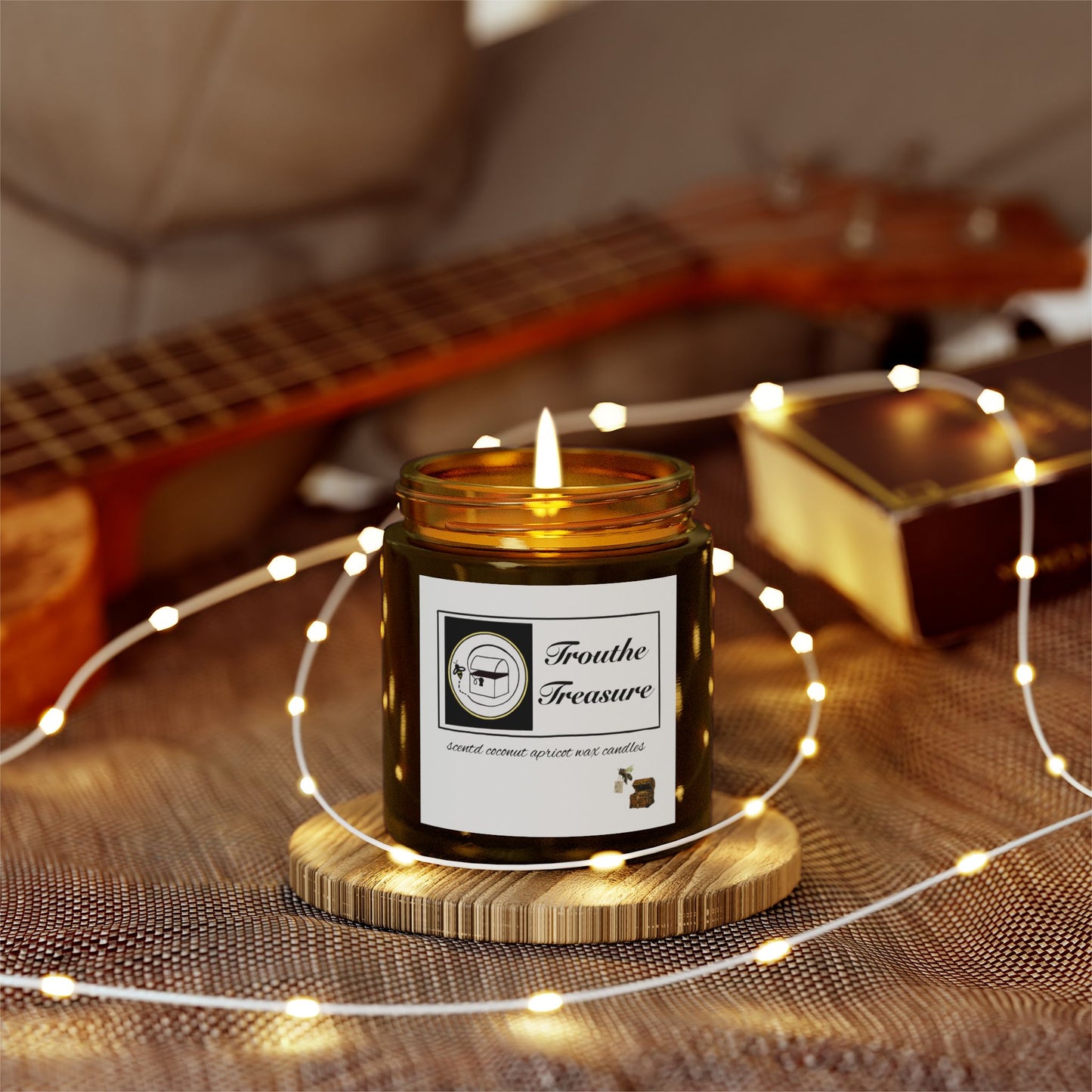 Scented Candles, Coconut Apricot Wax (4oz, 9oz)