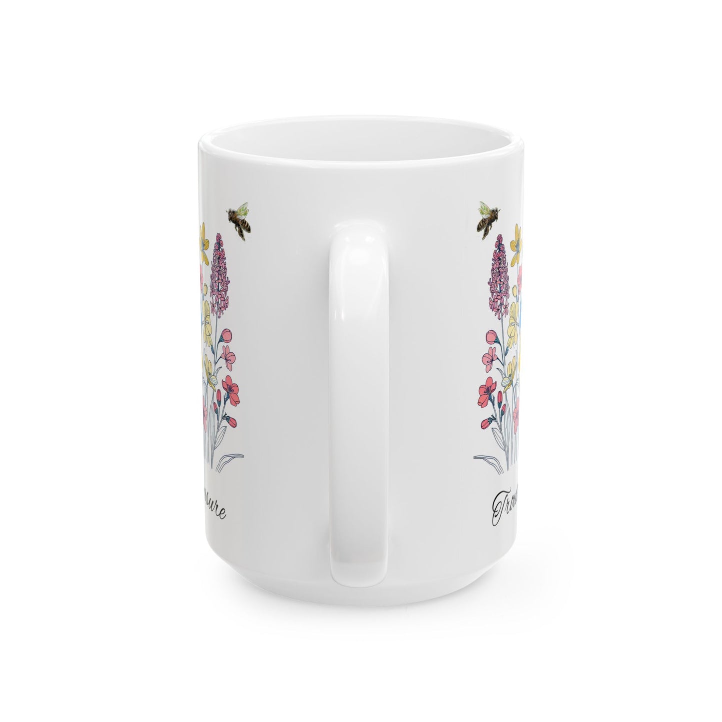 Floral Adventure Ceramic Mug - 11oz & 15oz - Perfect Gift for Garden Lovers