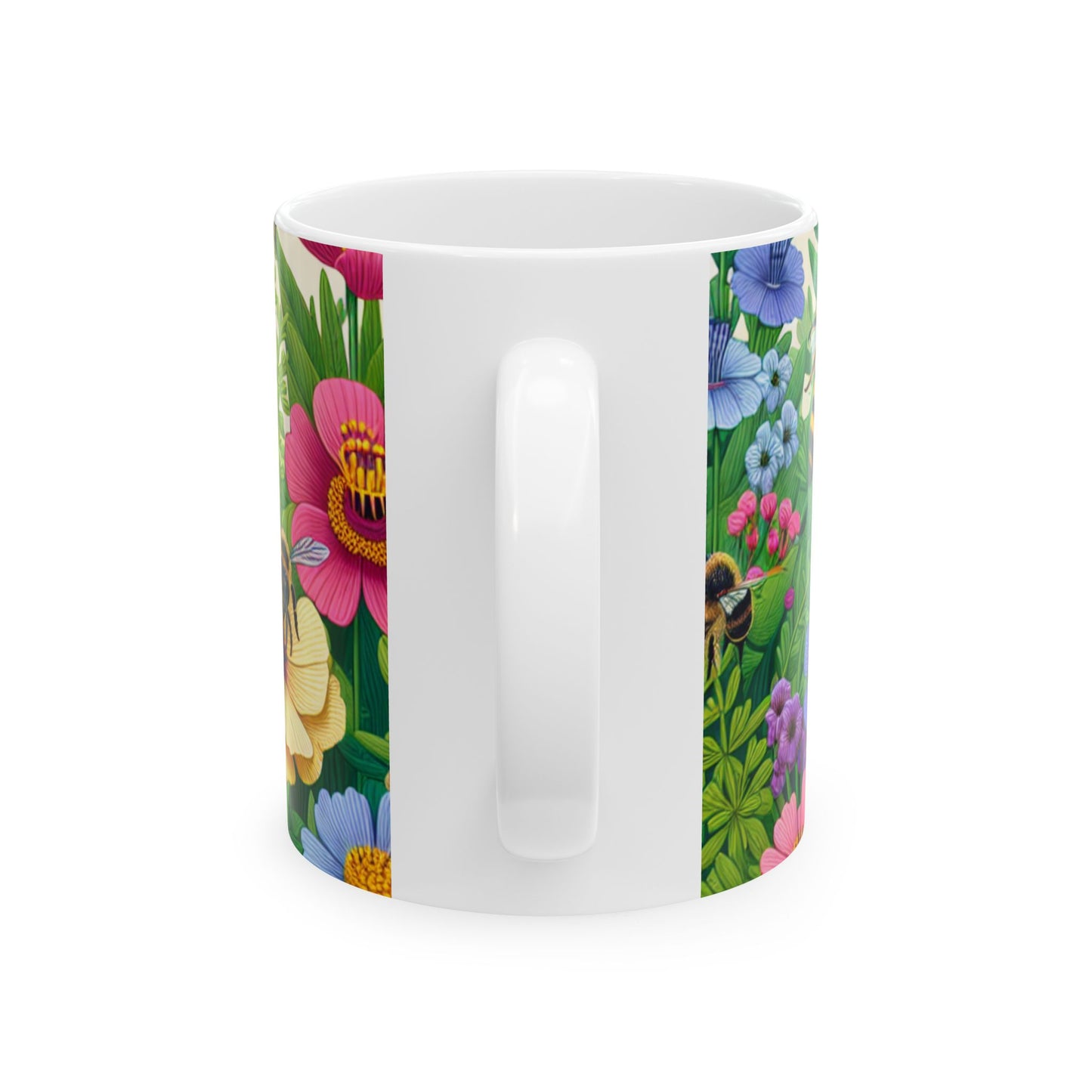 Colorful Floral Ceramic Mug - 11oz & 15oz - Perfect for Spring & Summer Gifts