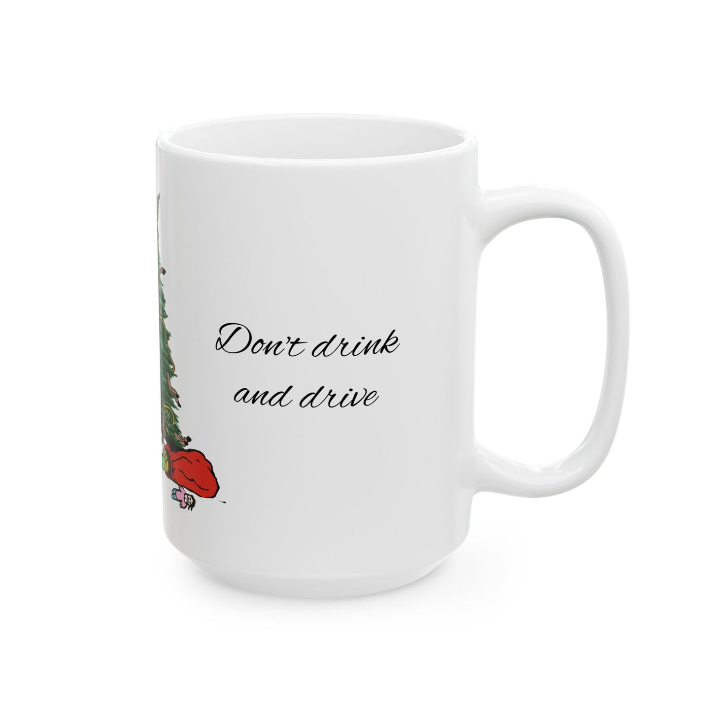 Santa 100 proof - Ceramic Mug, (11oz, 15oz)