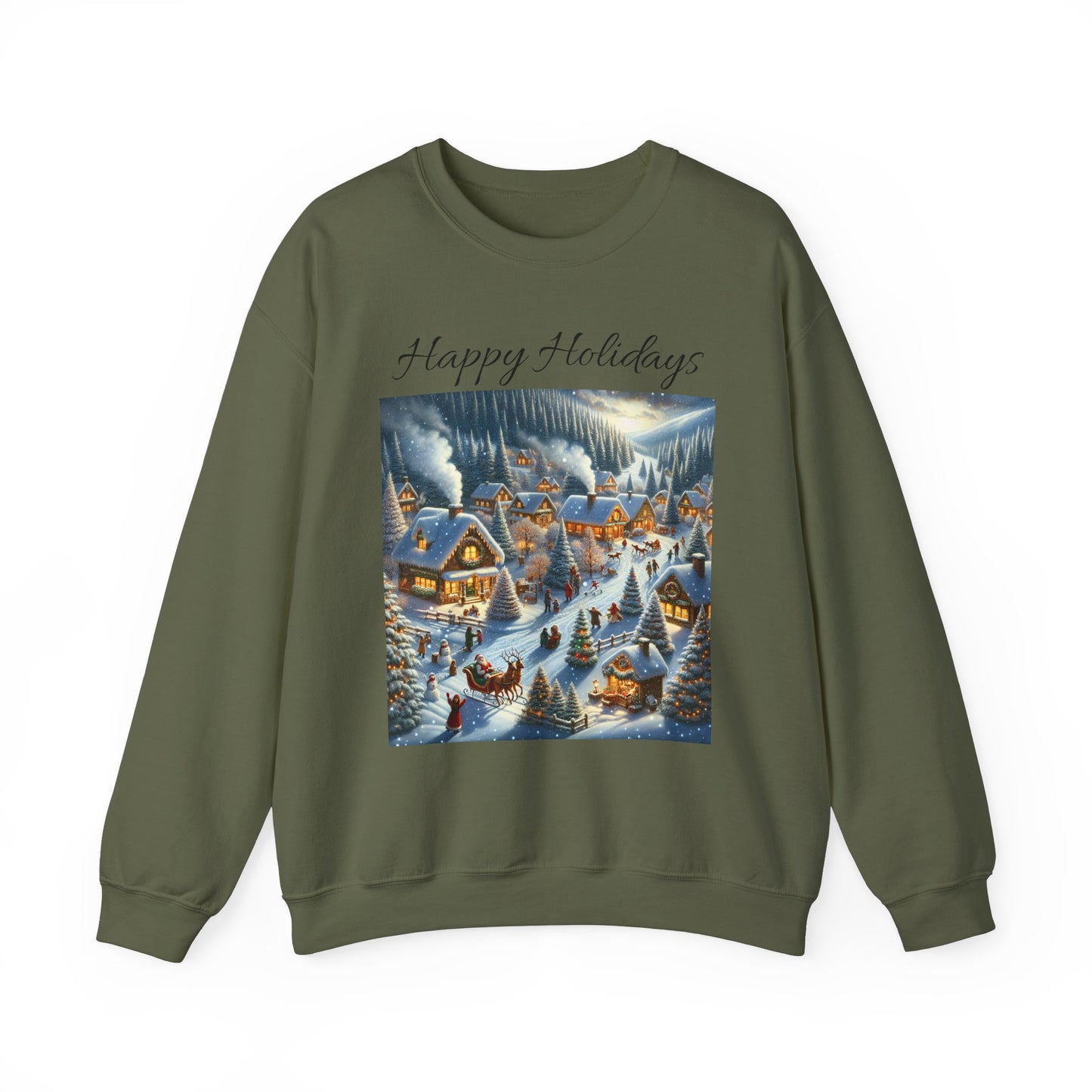 Happy Holidays winter -Unisex Heavy Blend™ Crewneck Sweatshirt