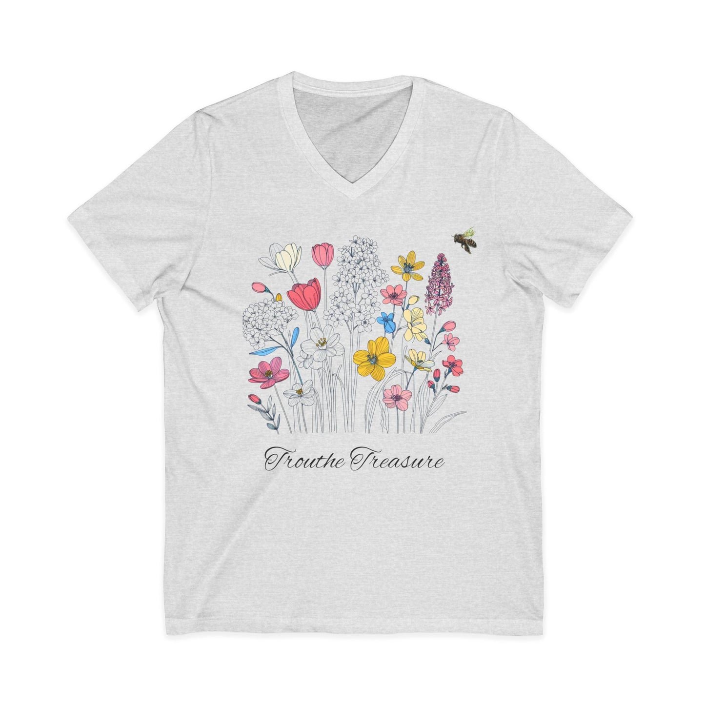TT garden Unisex Jersey Short Sleeve V-Neck Tee