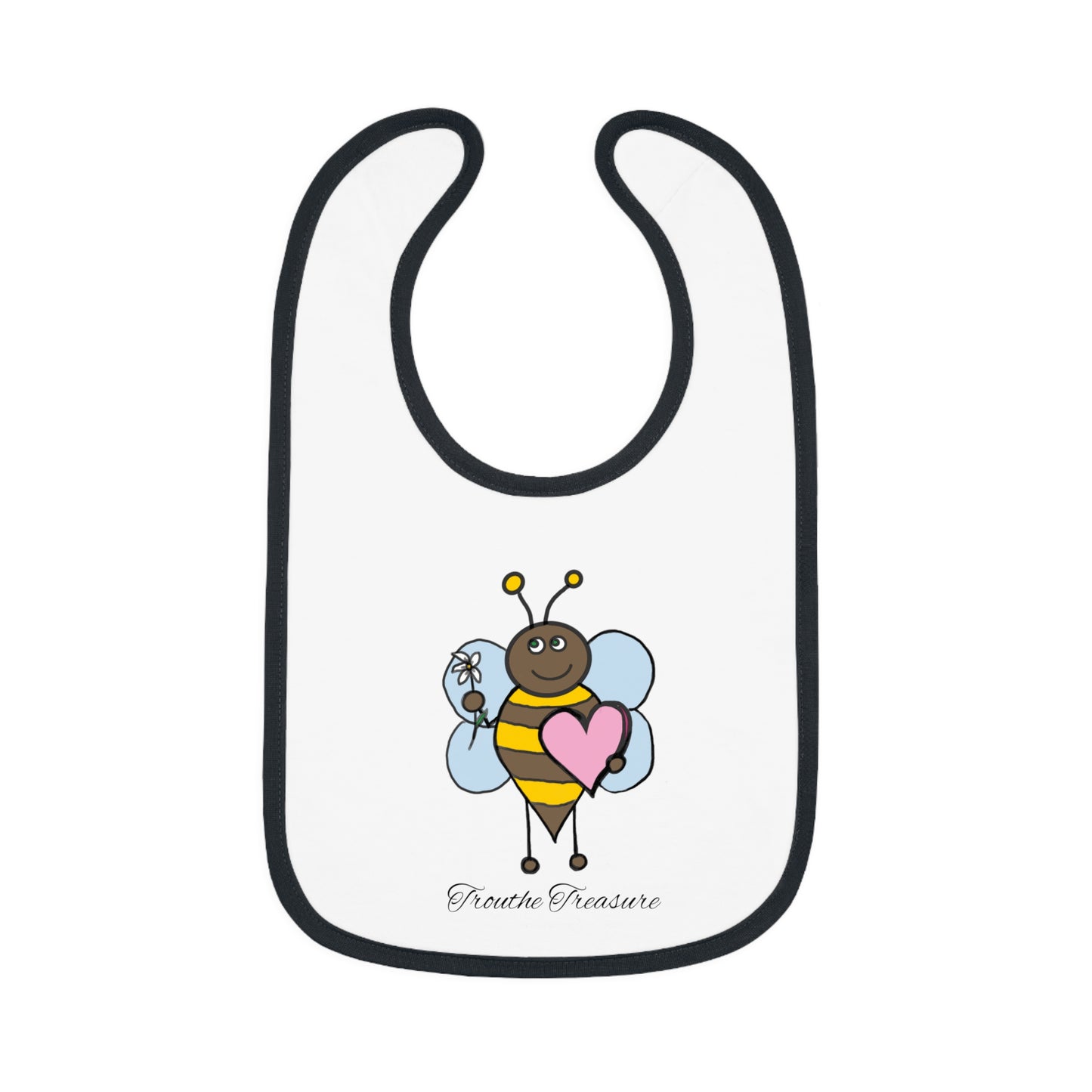 Bee my honey - Baby Contrast Trim Jersey Bib