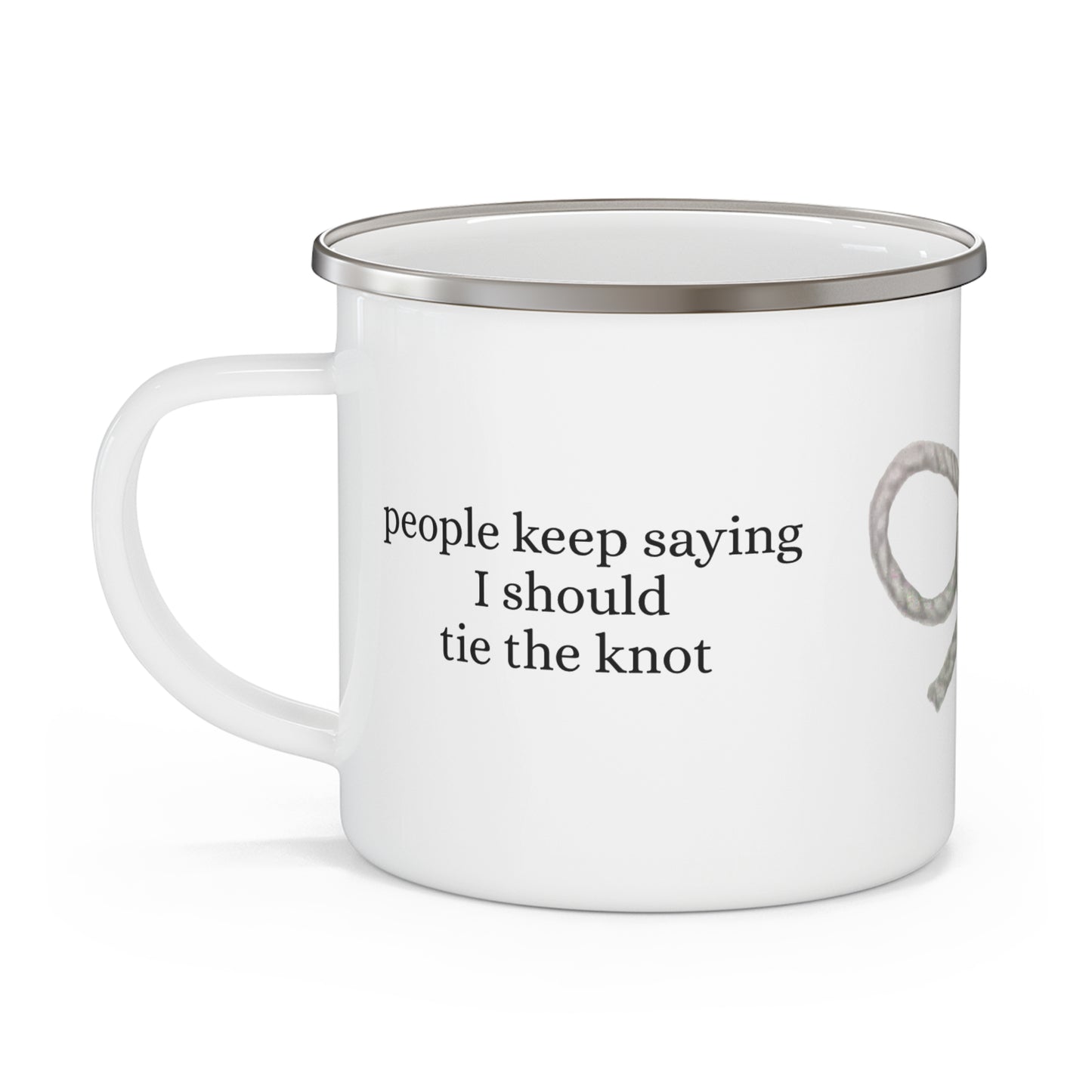Tie the knot - Enamel Camping Mug