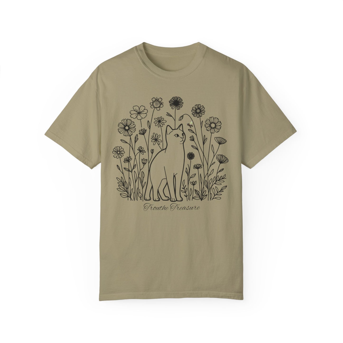 Botanical Cat Unisex T-Shirt - Creative Treasure Design