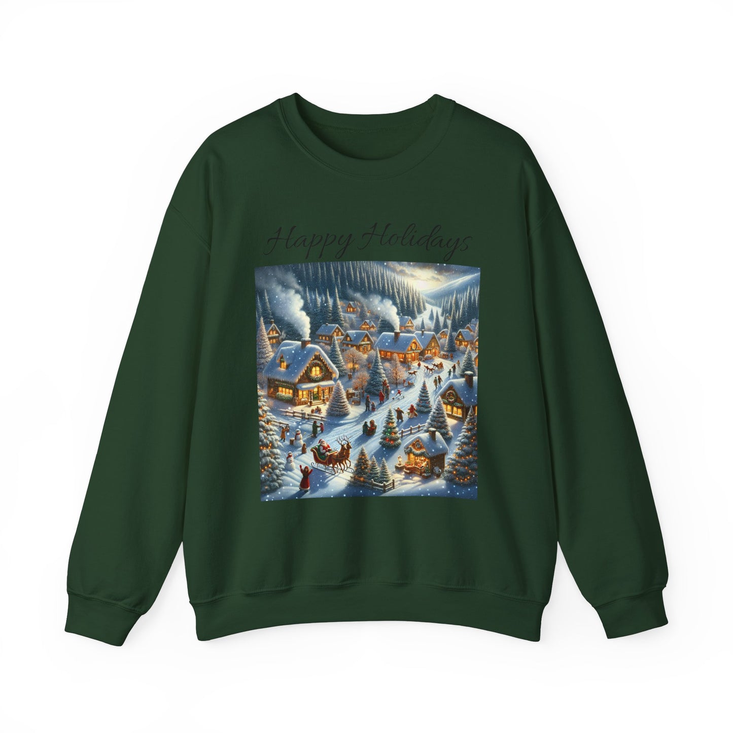 Happy Holidays winter -Unisex Heavy Blend™ Crewneck Sweatshirt