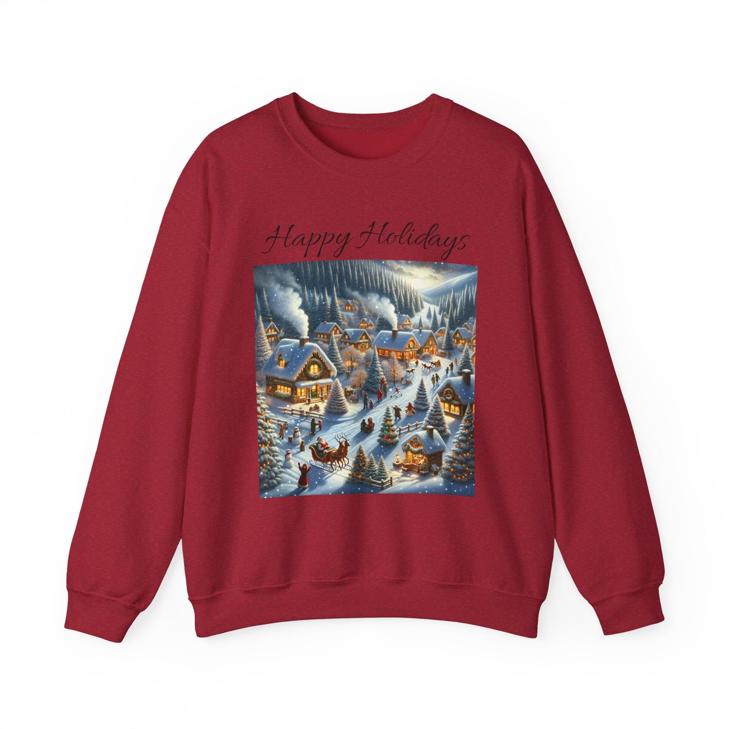 Happy Holidays winter -Unisex Heavy Blend™ Crewneck Sweatshirt