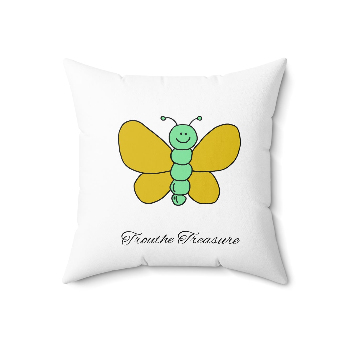 Butterfly - Spun Polyester Square Pillow
