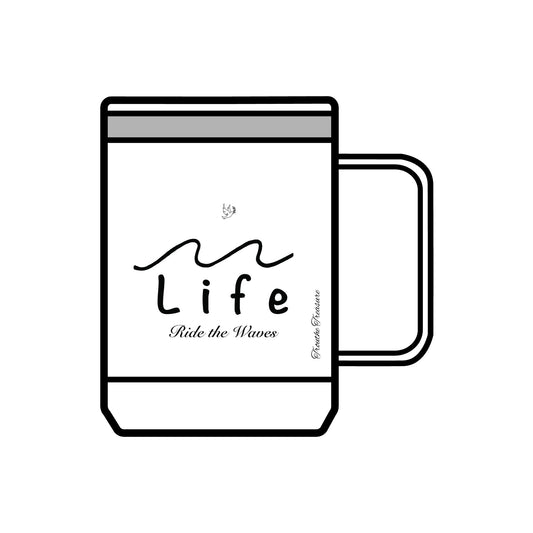 Life’s Waves - Coffee Mug Tumbler, 15oz