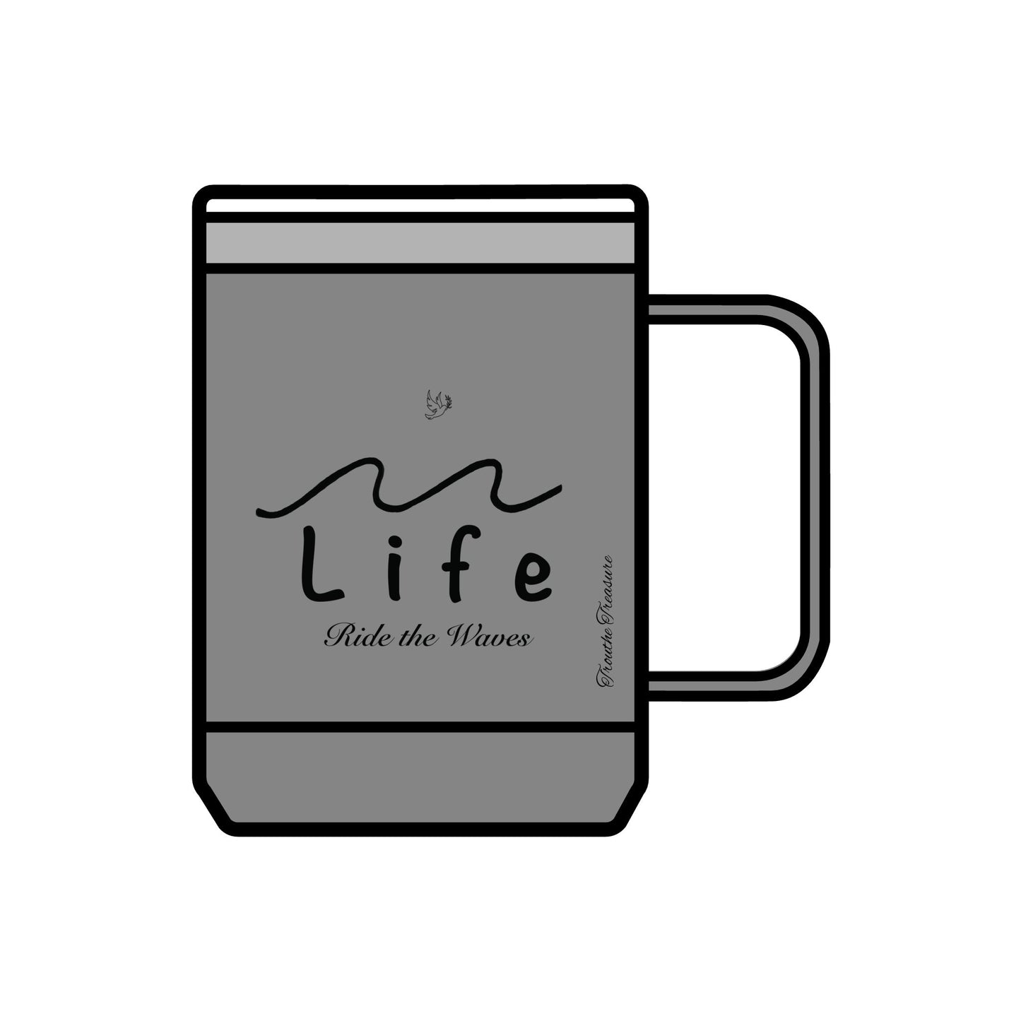Life’s Waves - Coffee Mug Tumbler, 15oz