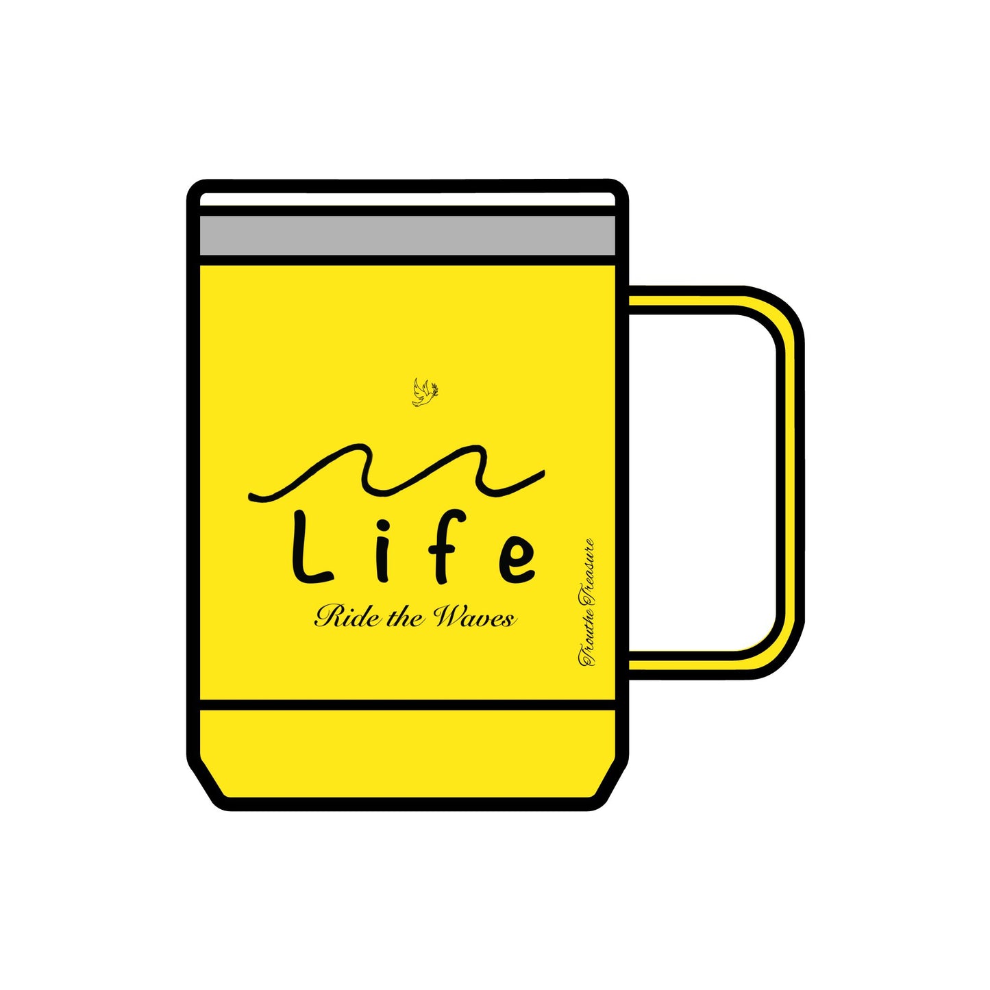 Life’s Waves - Coffee Mug Tumbler, 15oz