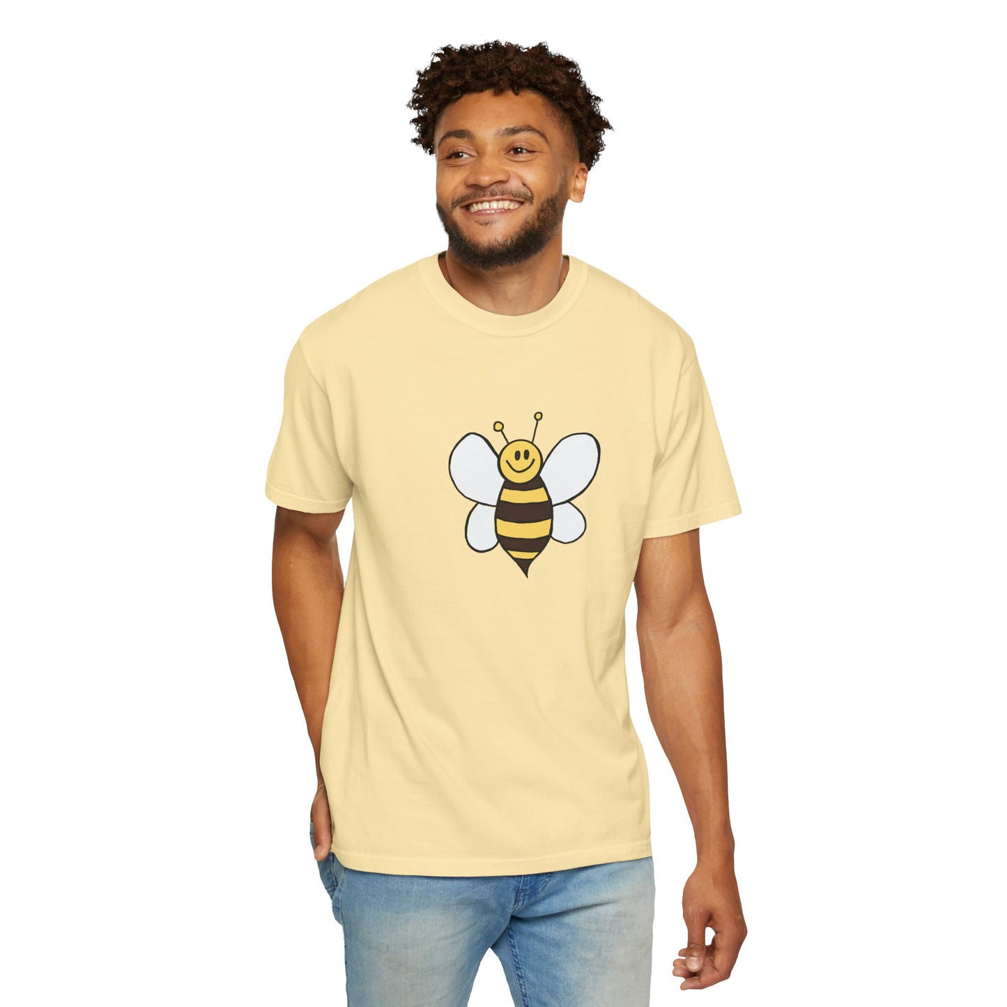 Cute Bee Unisex Garment-Dyed T-shirt