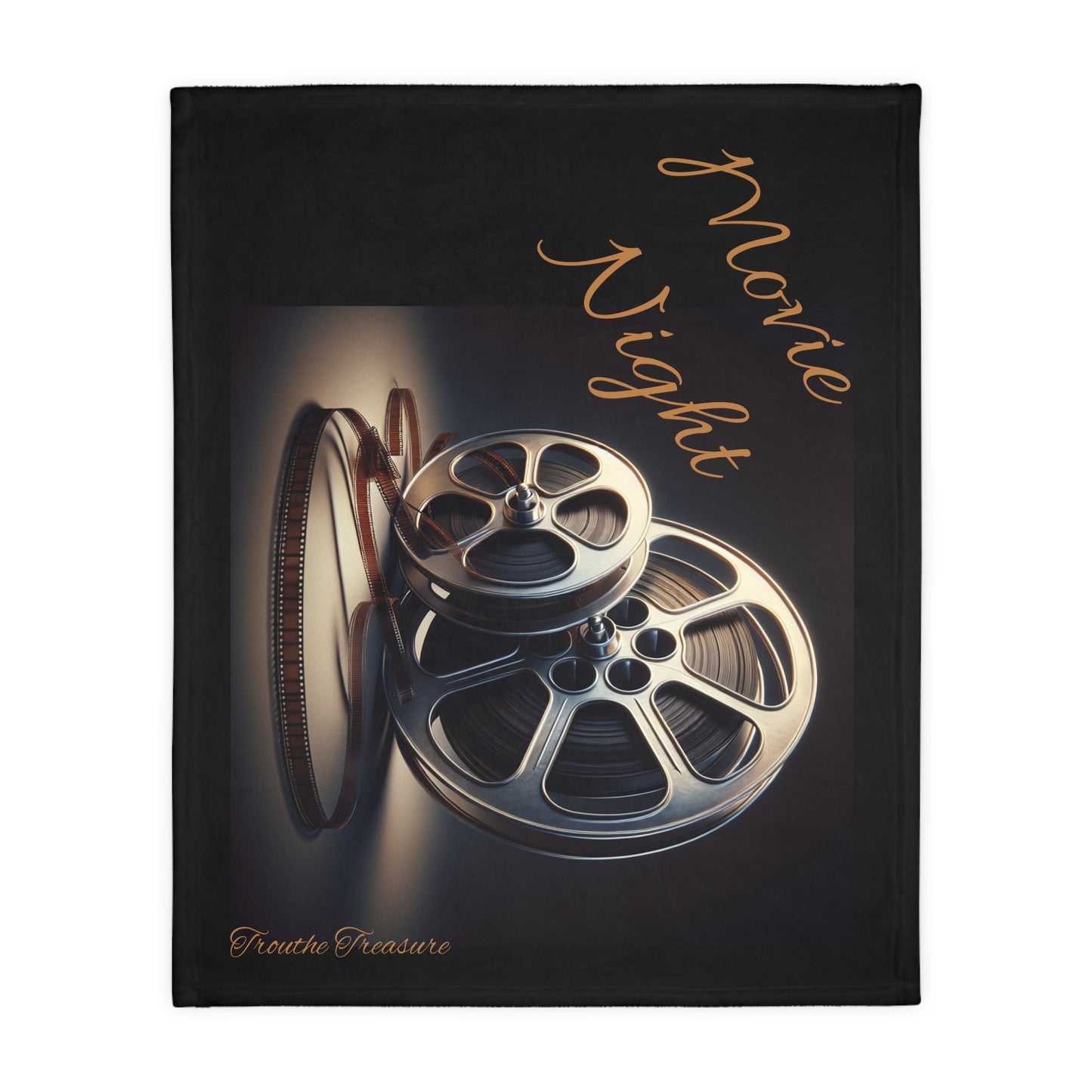 Movie Night - Velveteen Microfiber Cuddle Blanket (Two-sided)