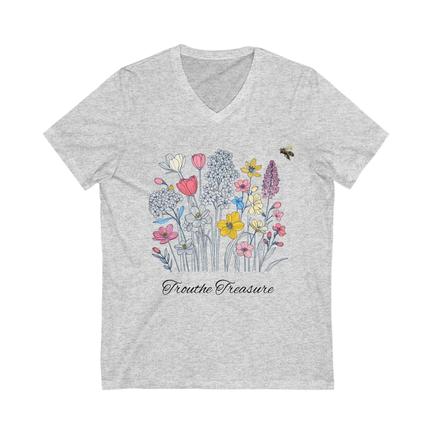 TT garden Unisex Jersey Short Sleeve V-Neck Tee