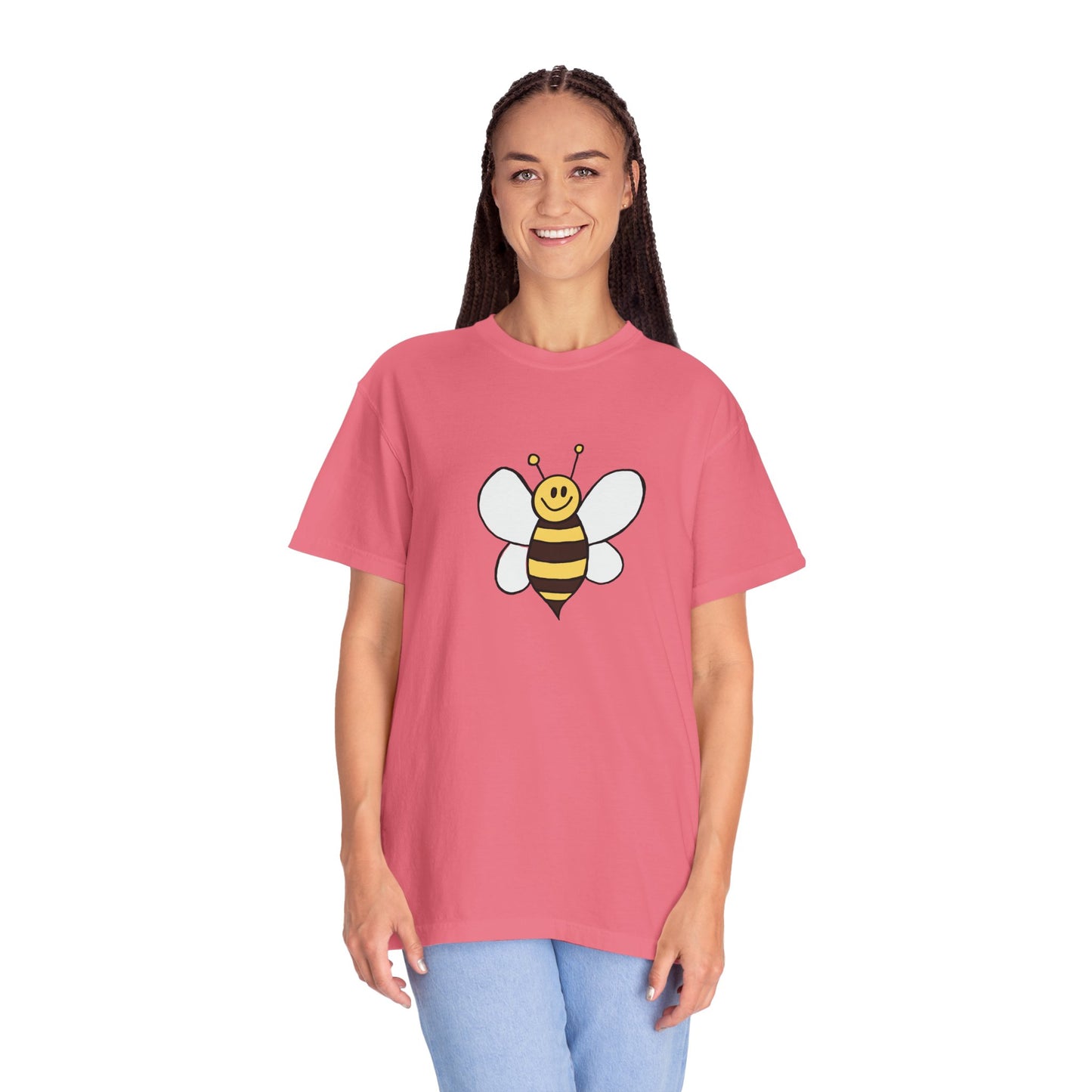 Cute Bee Unisex Garment-Dyed T-shirt