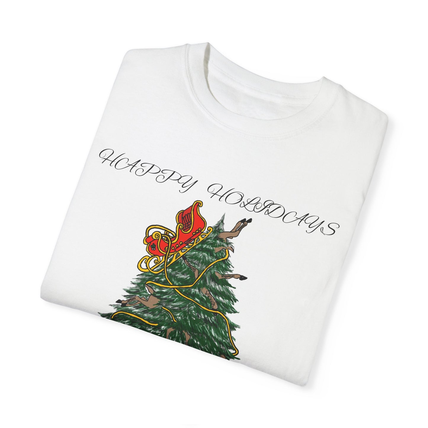 Santa 100 proof - Unisex Garment-Dyed T-shirt