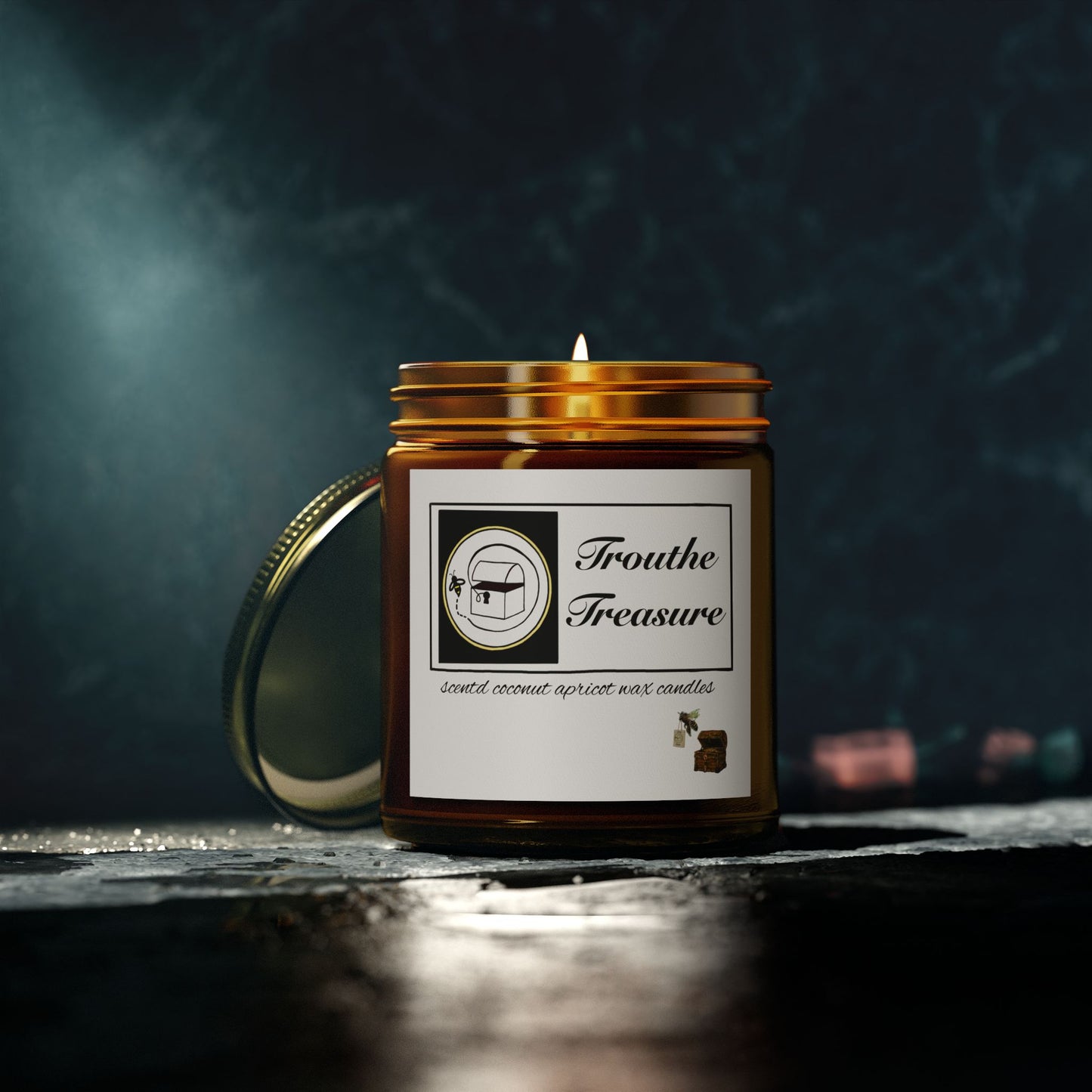 Scented Candles, Coconut Apricot Wax (4oz, 9oz)