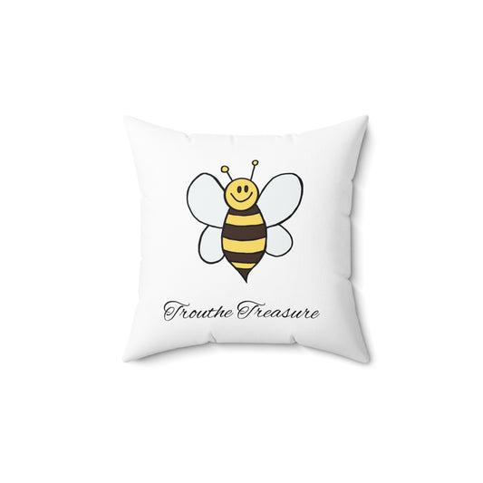Bee - Spun Polyester Square Pillow
