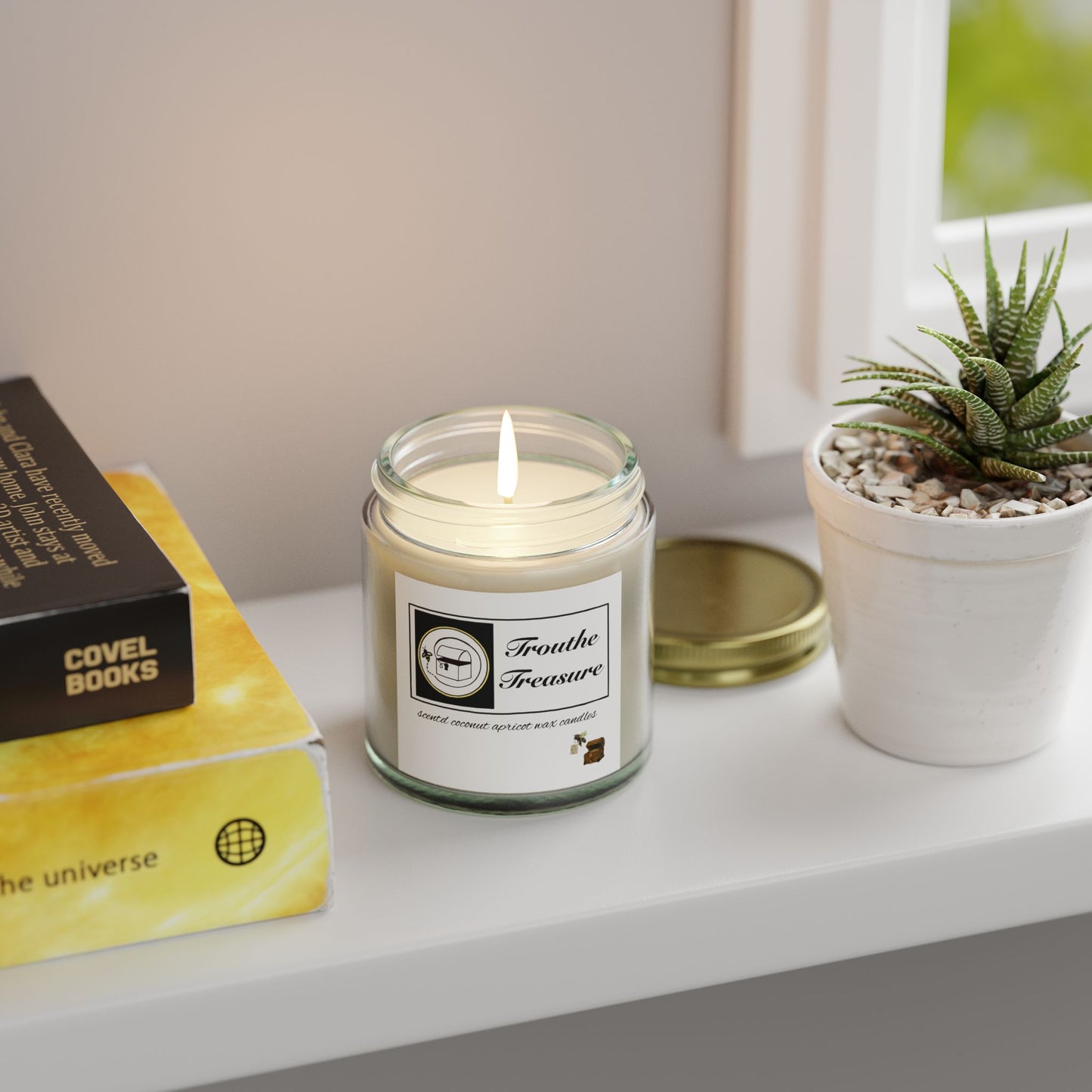 Scented Candles, Coconut Apricot Wax (4oz, 9oz)