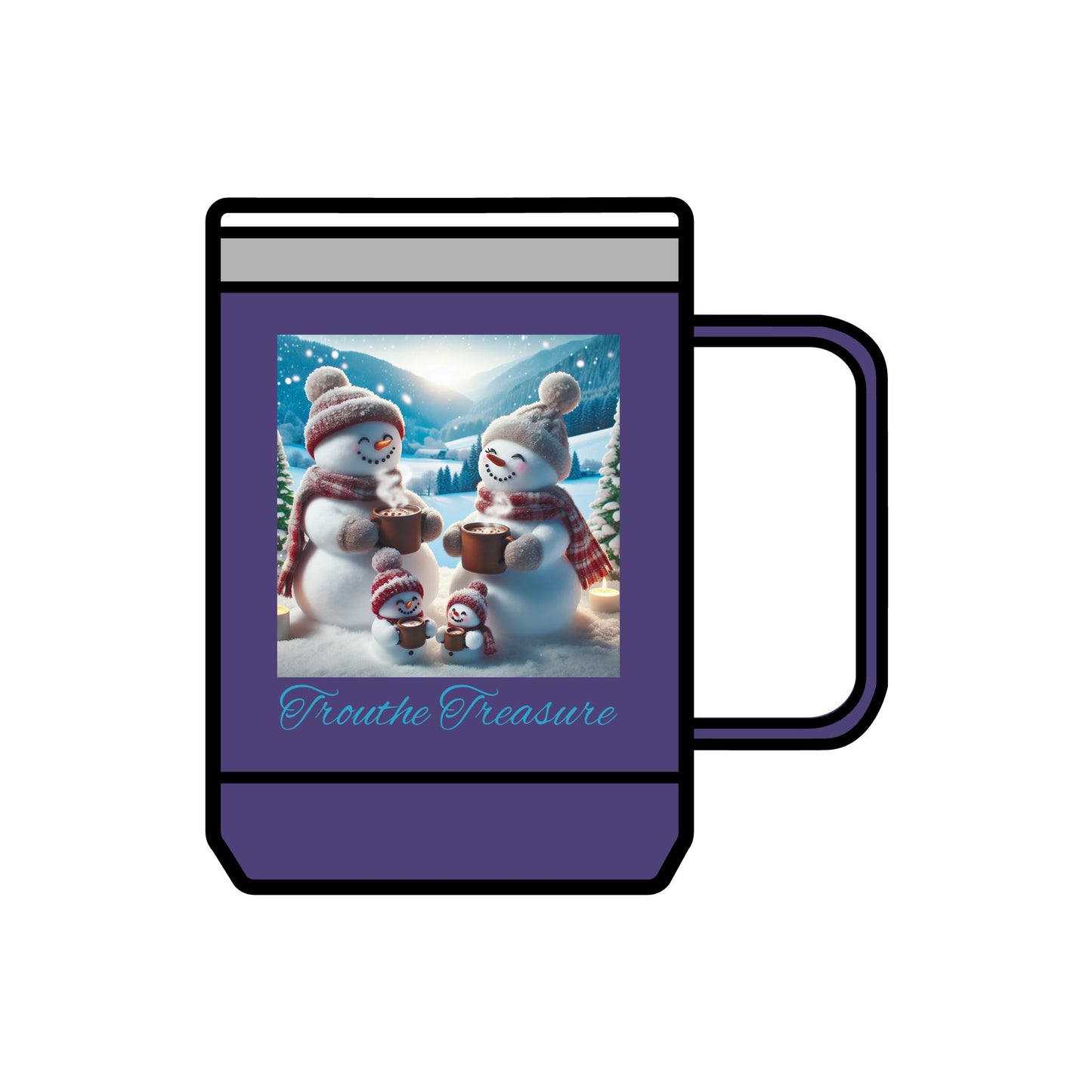 TT Snowman Family - Coffee Mug Tumbler, 15oz