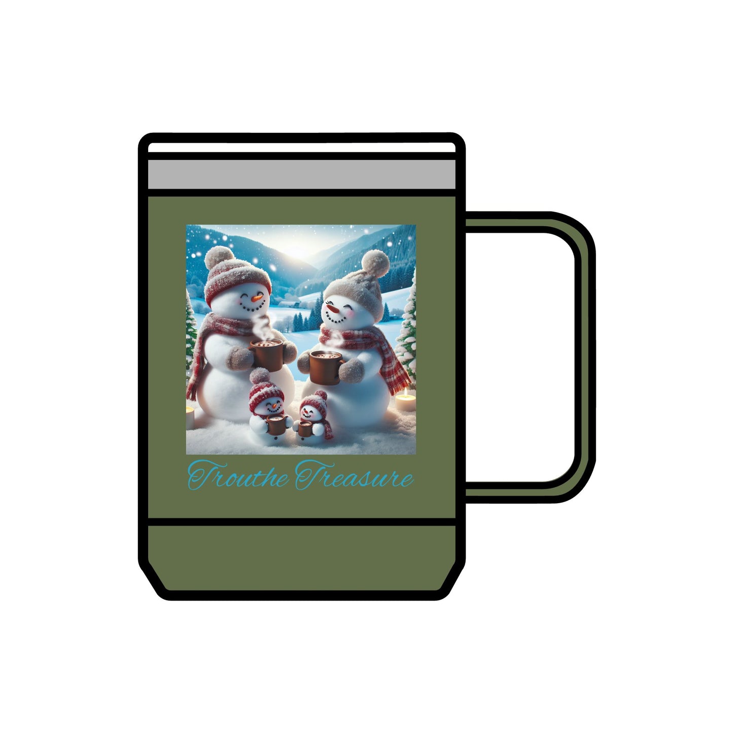 TT Snowman Family - Coffee Mug Tumbler, 15oz
