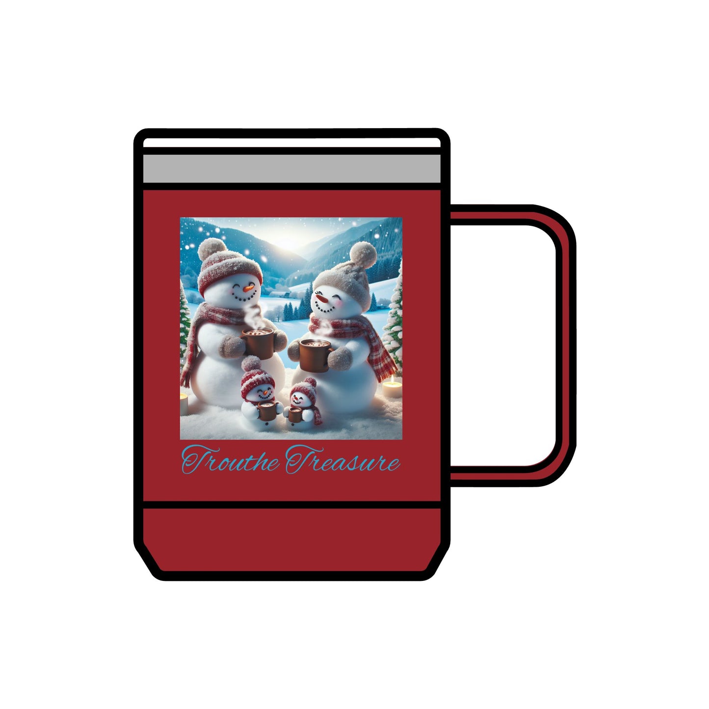 TT Snowman Family - Coffee Mug Tumbler, 15oz