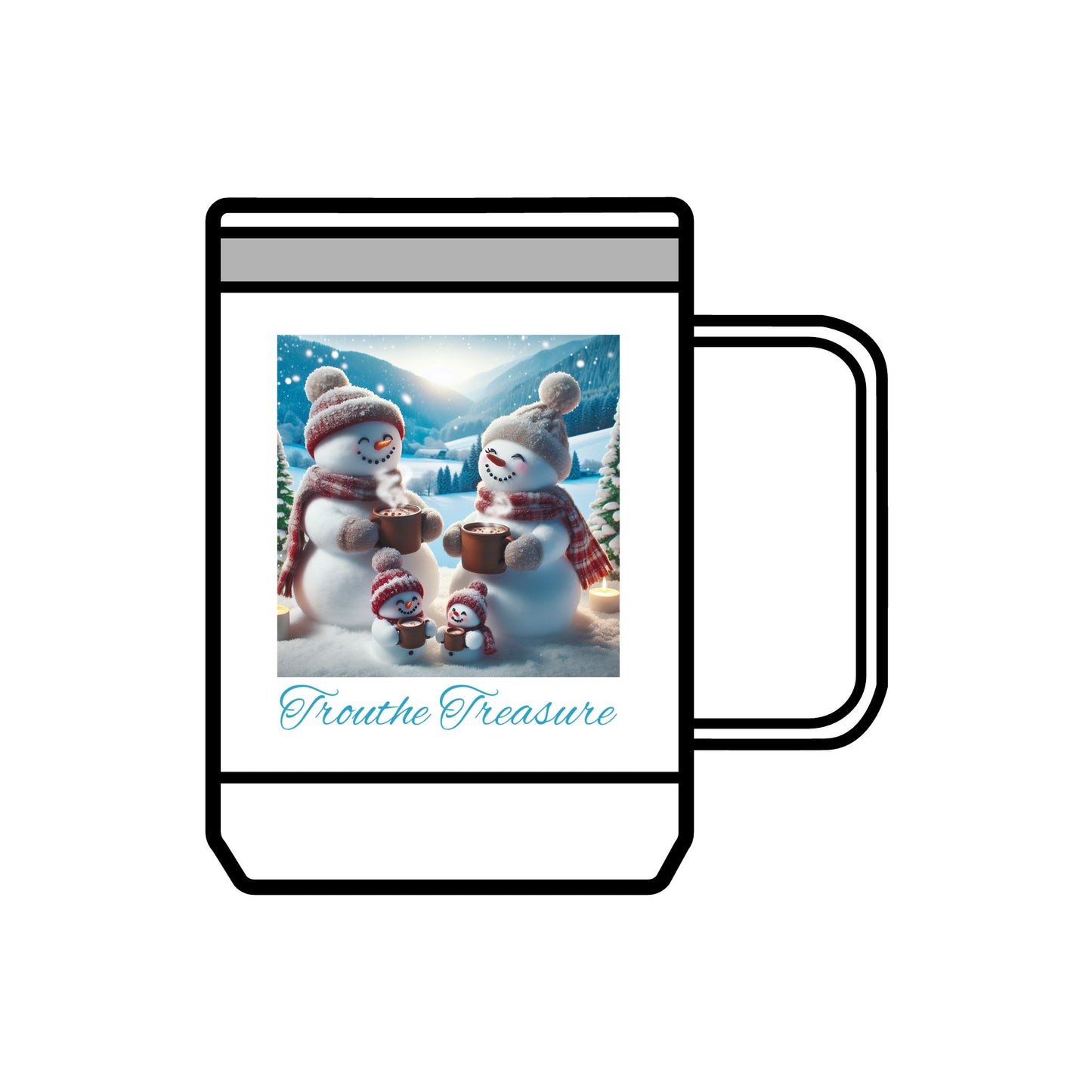 TT Snowman Family - Coffee Mug Tumbler, 15oz