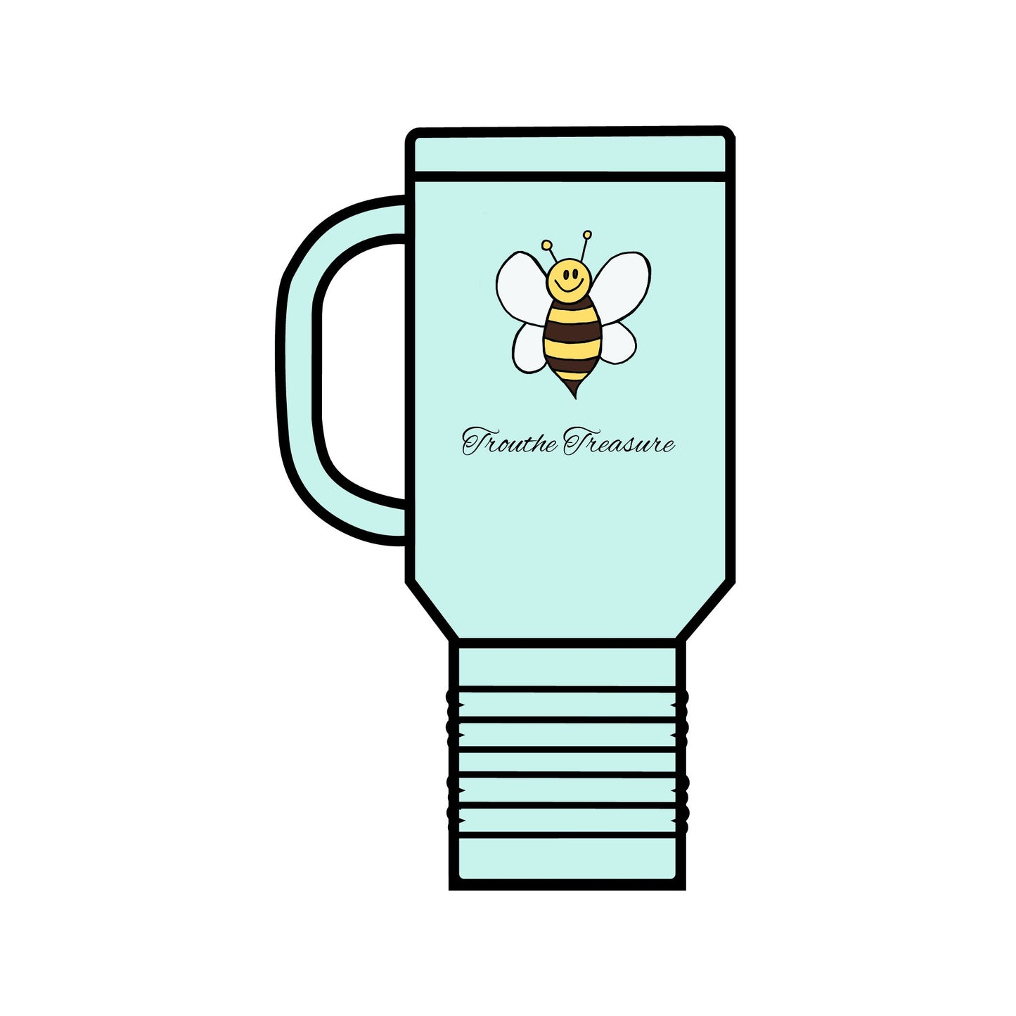 Cute bee - Insulated Travel Mug, 40oz