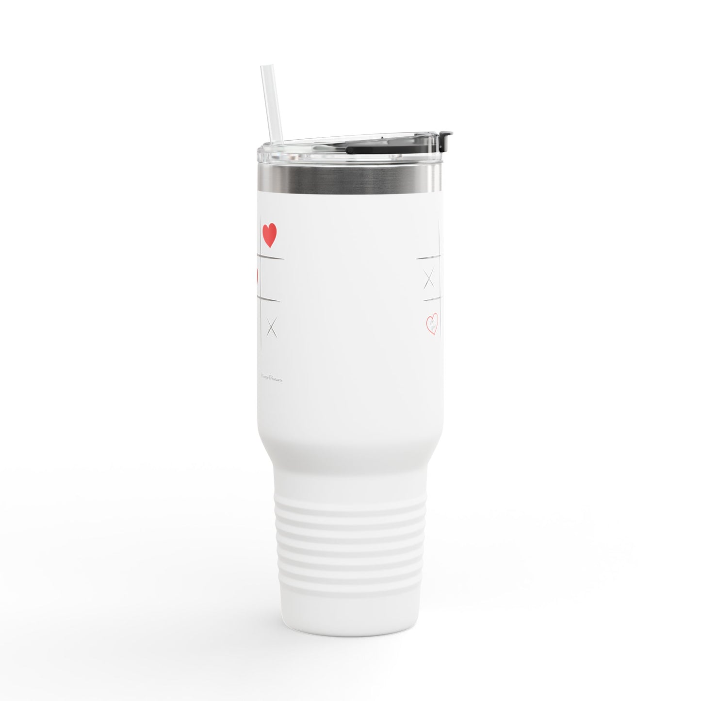 Heartfelt Insulated Travel Mug - 40oz, Perfect for Love & Friendship