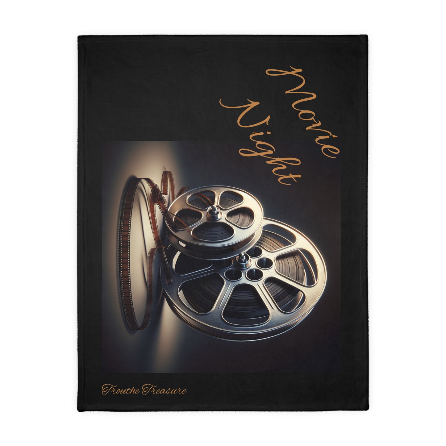 Movie Night - Velveteen Microfiber Cuddle Blanket (Two-sided)