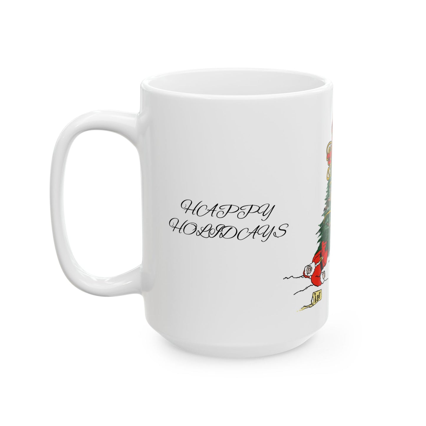 Santa 100 proof - Ceramic Mug, (11oz, 15oz)