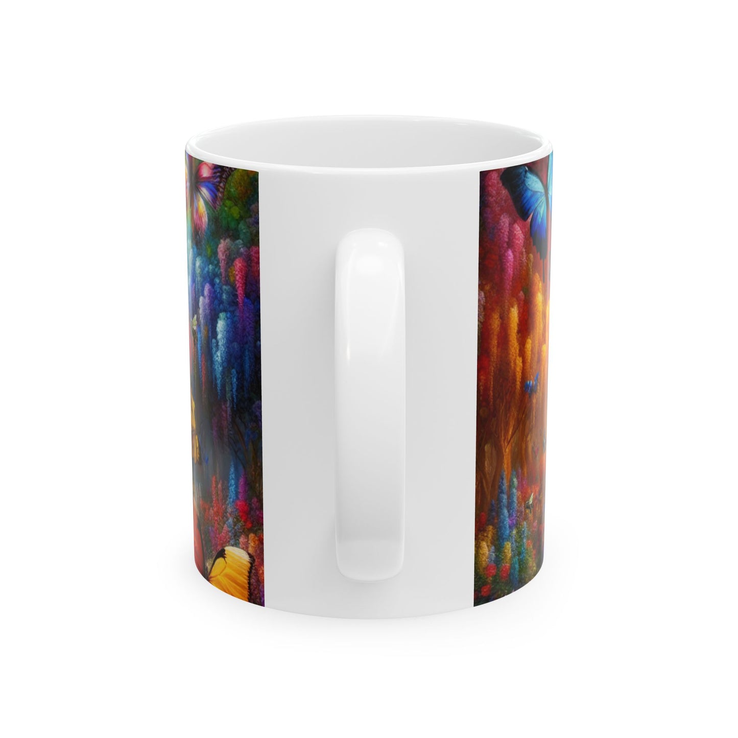 Colorful Butterfly Ceramic Mug - 11oz & 15oz | Inspirational Nature Design