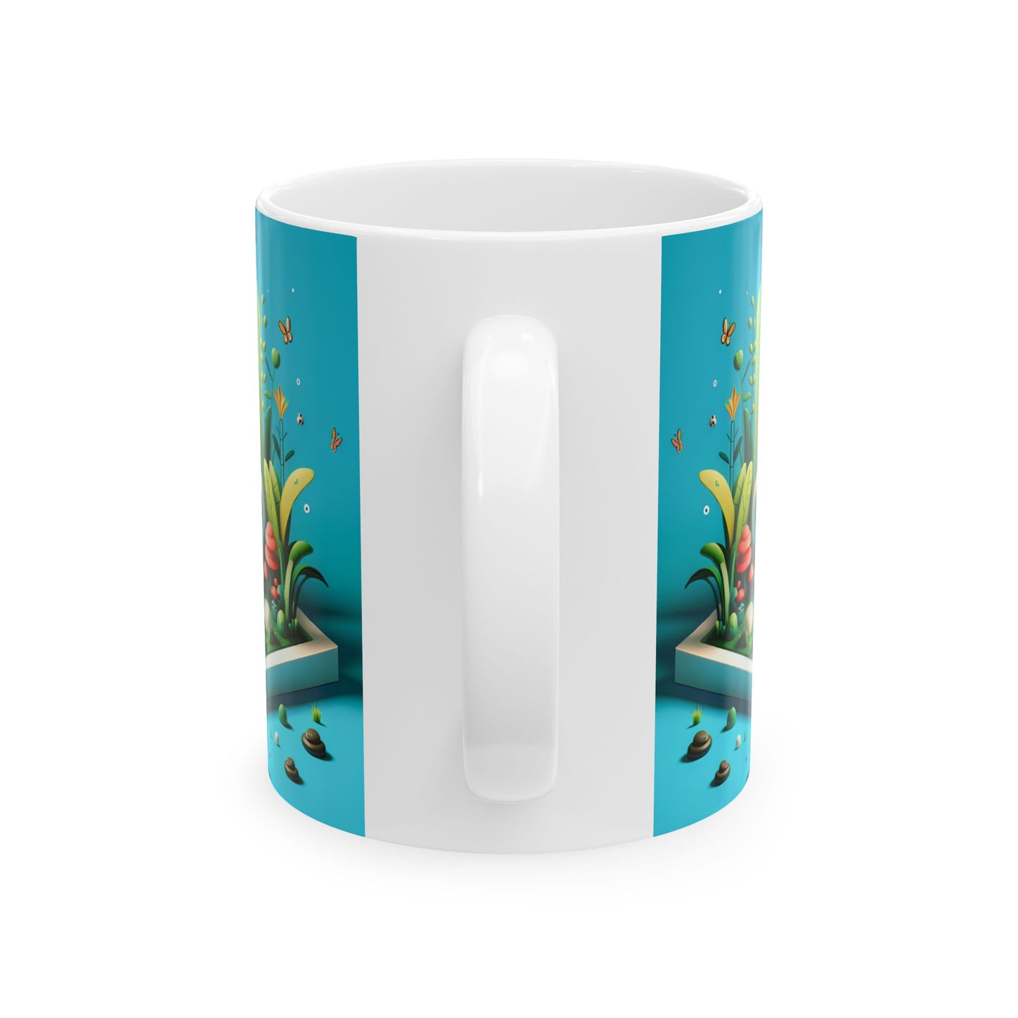 Coffee garden Ceramic Mug, (11oz, 15oz)