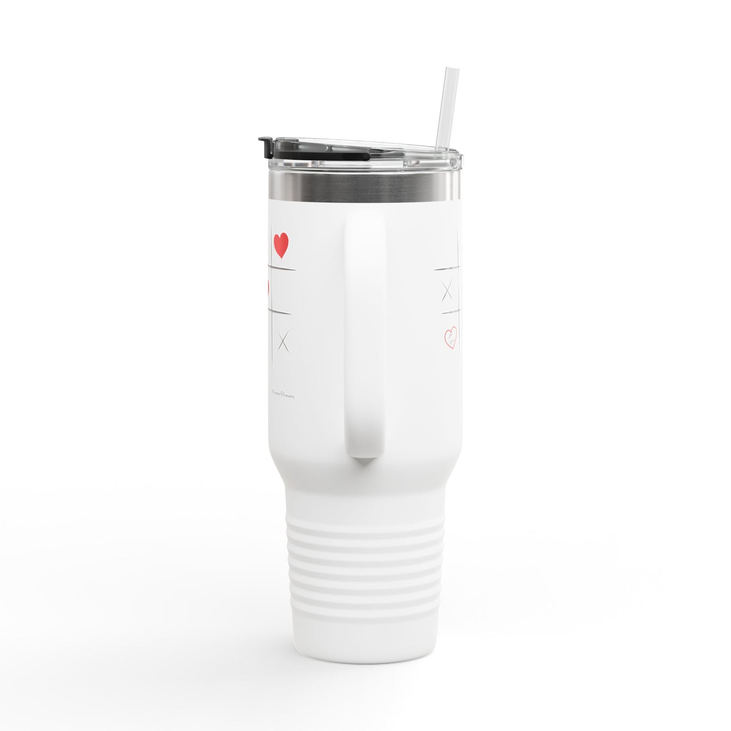 Heartfelt Insulated Travel Mug - 40oz, Perfect for Love & Friendship